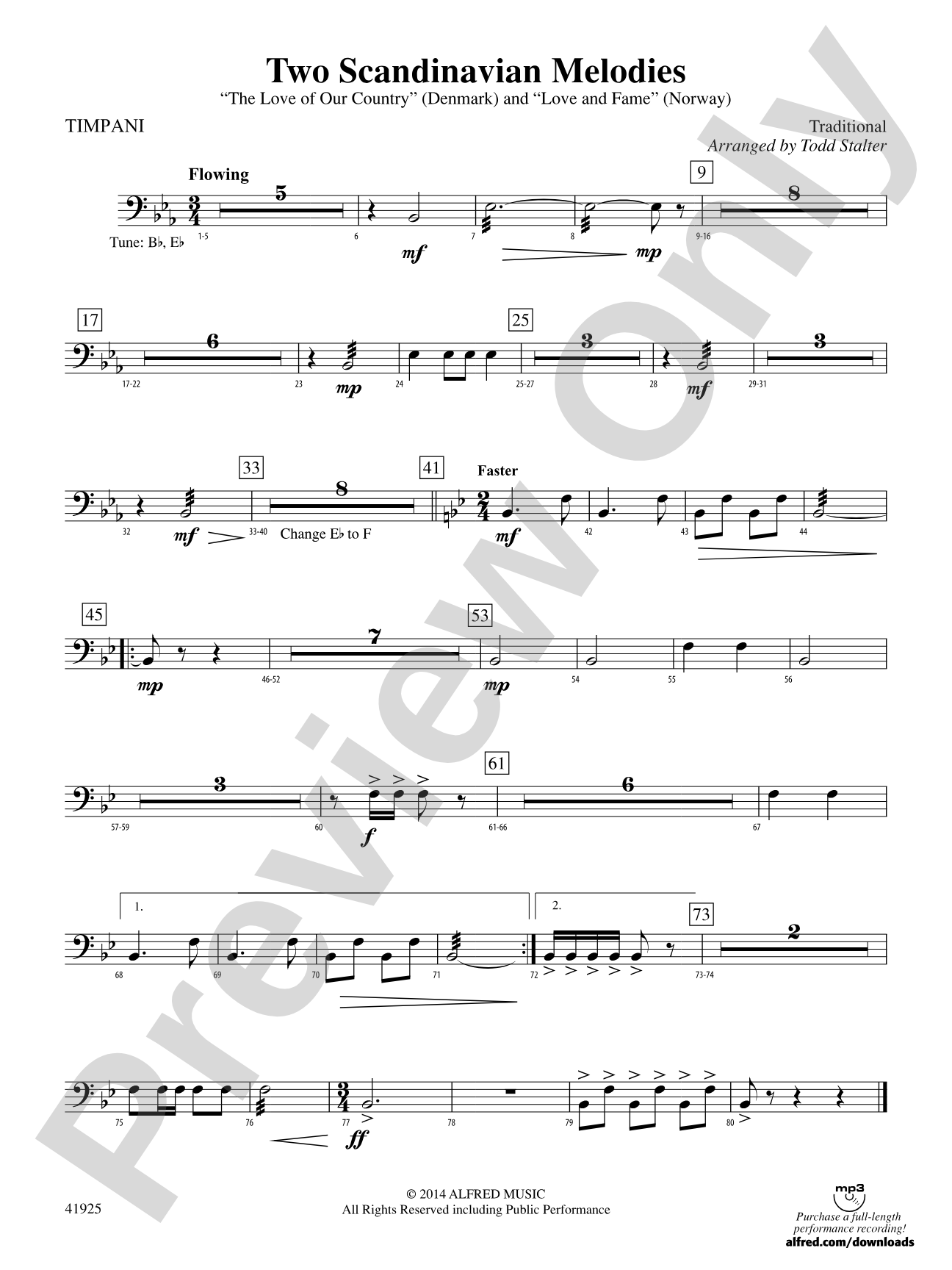 Two Scandinavian Melodies: Timpani