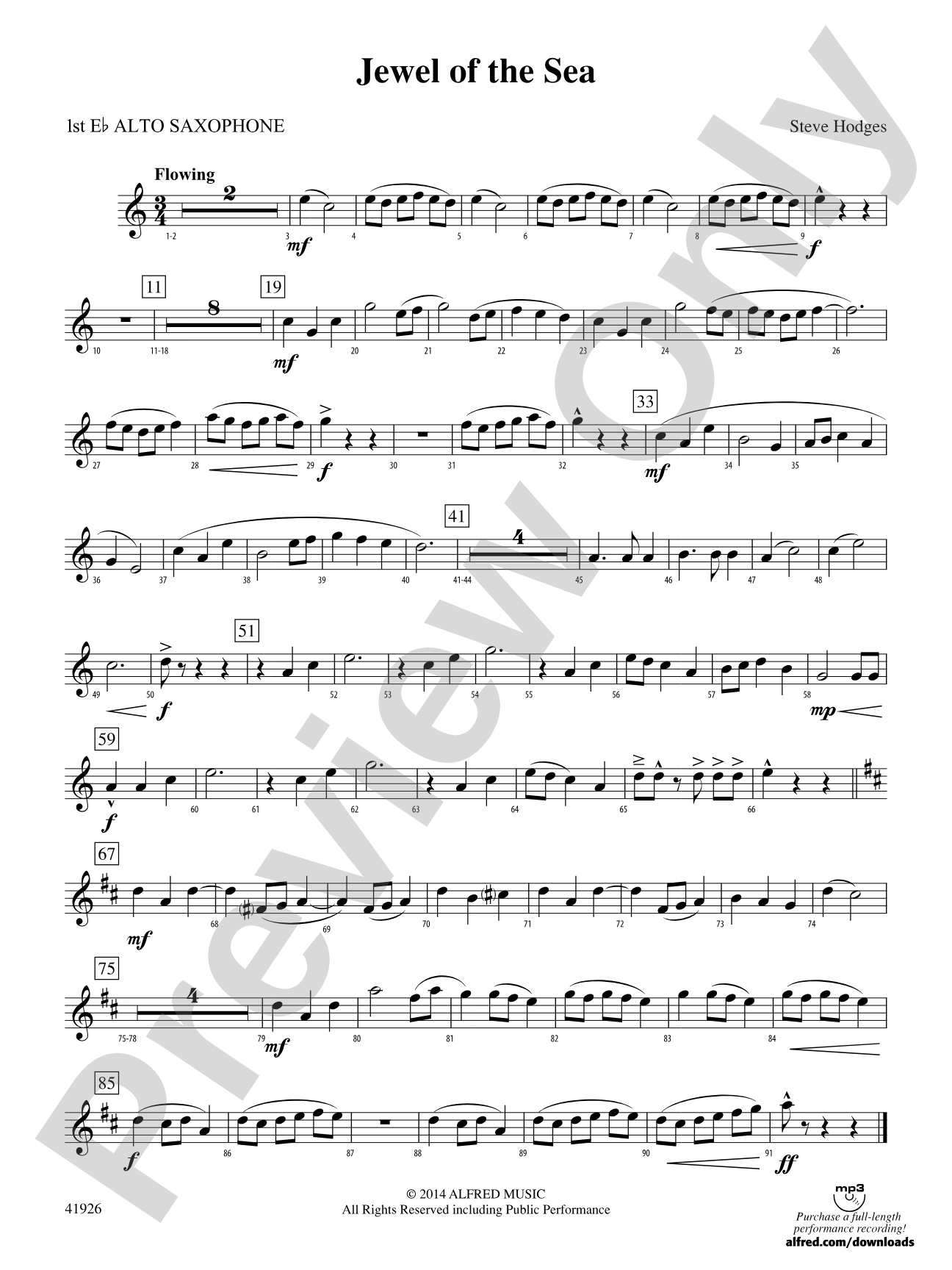Jewel of the Sea: E-flat Alto Saxophone