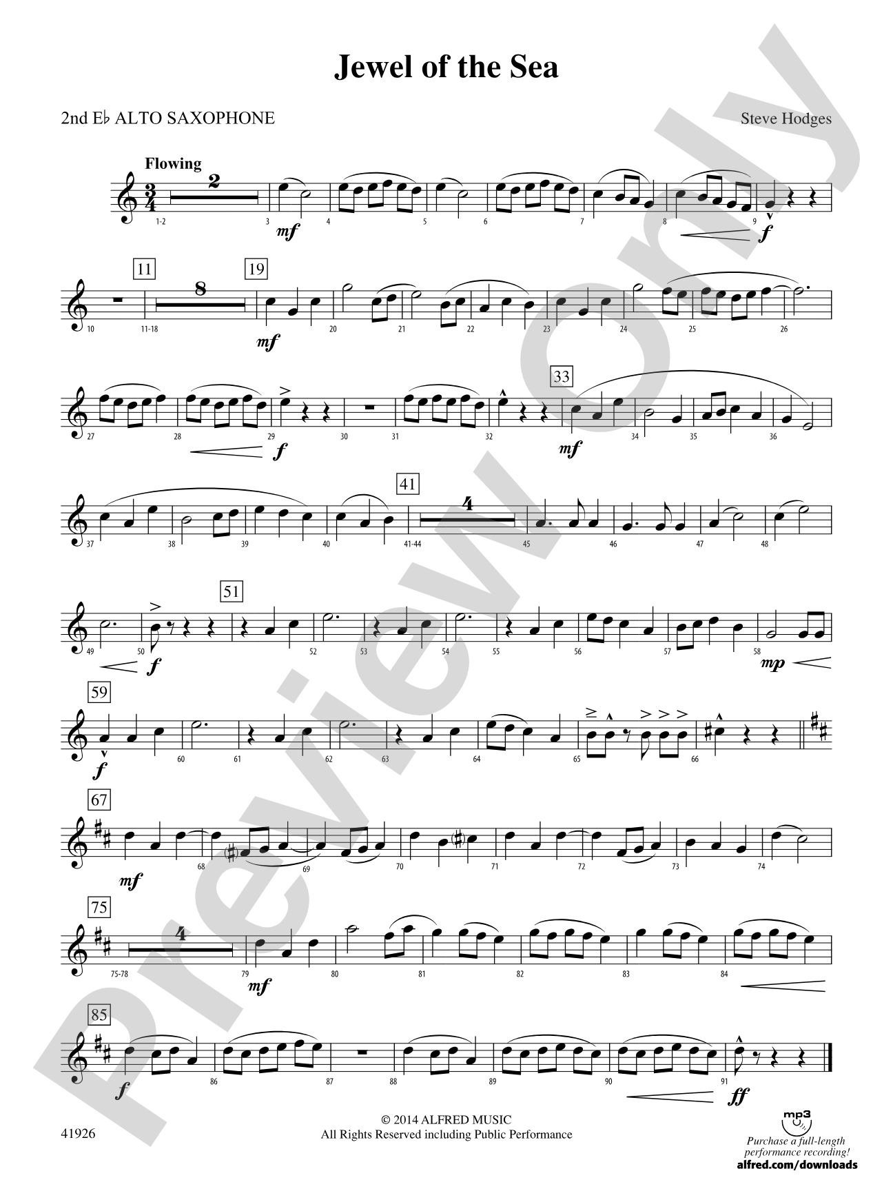 Jewel of the Sea: 2nd E-flat Alto Saxophone
