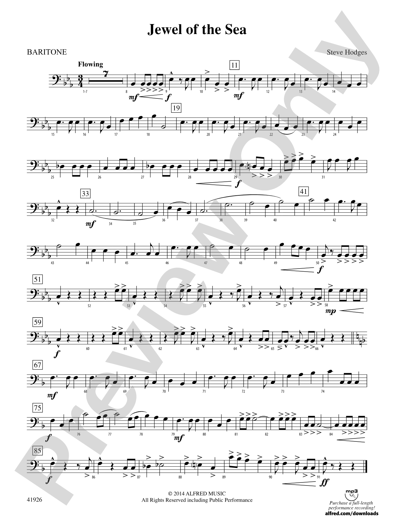 Jewel of the Sea: Baritone B.C.