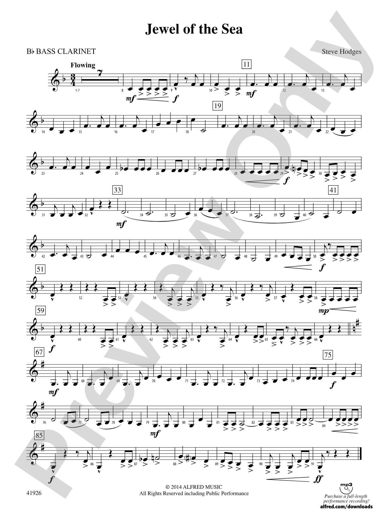 Jewel of the Sea: B-flat Bass Clarinet