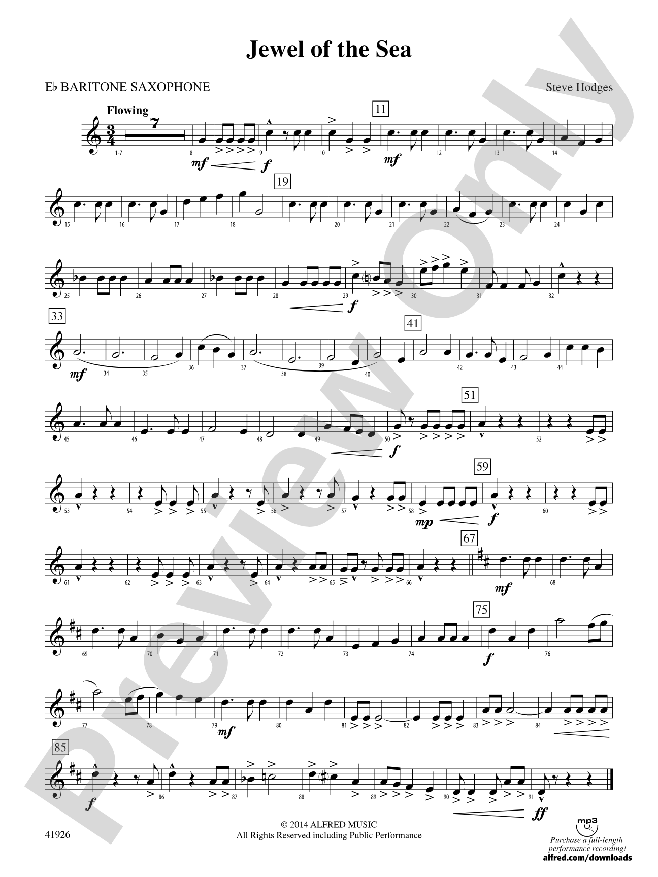 Jewel of the Sea: E-flat Baritone Saxophone