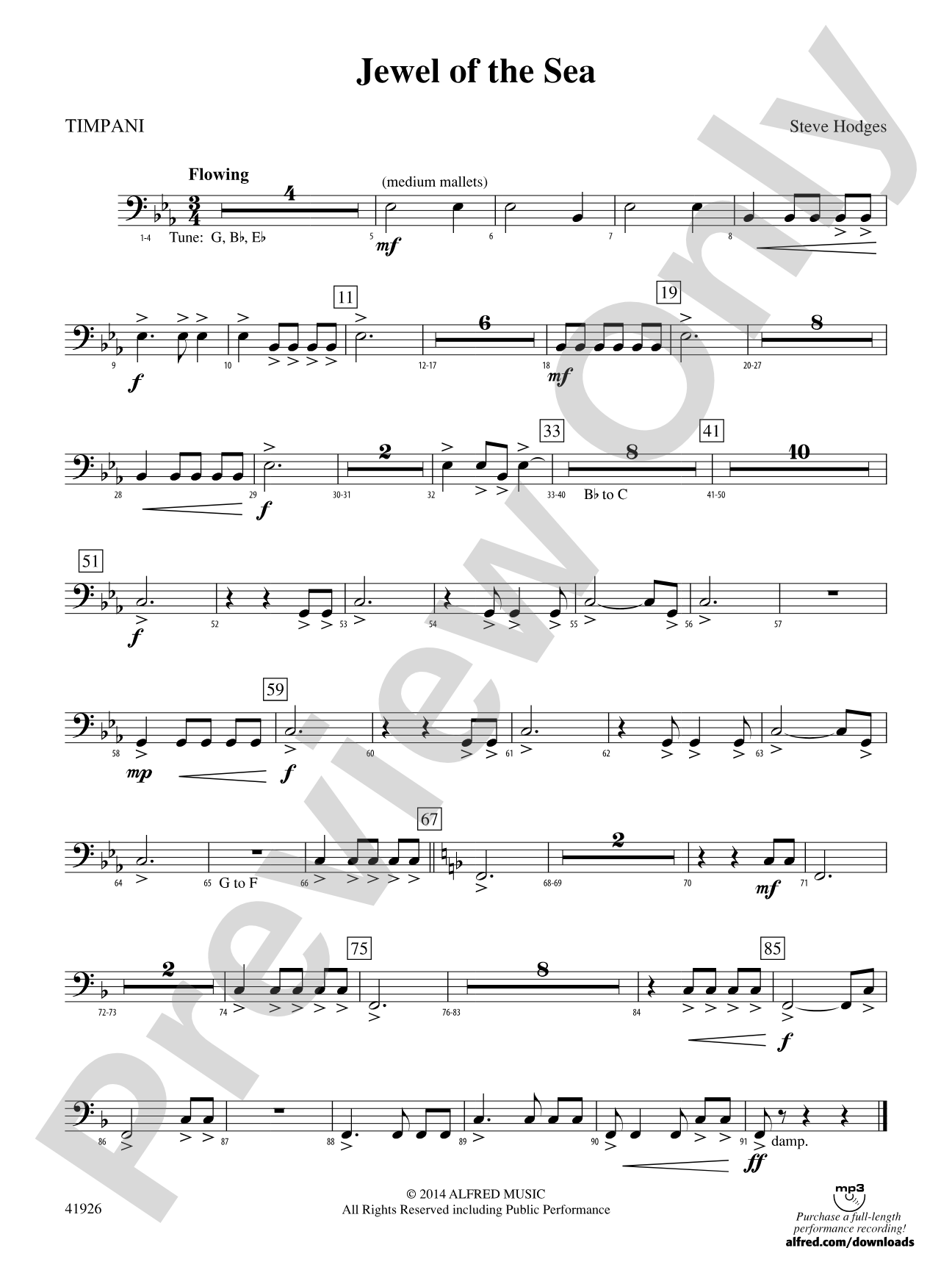 Jewel of the Sea: Timpani