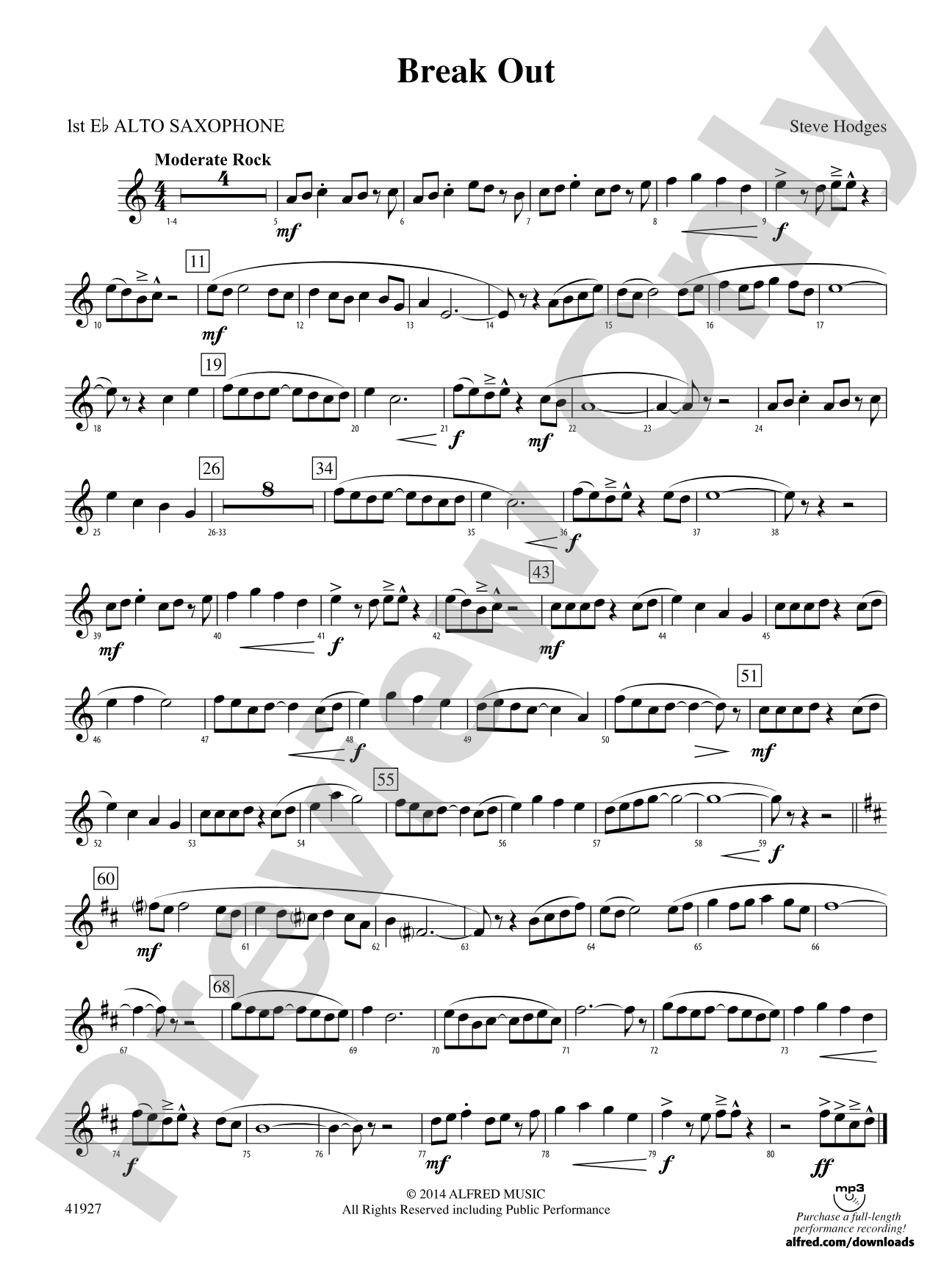 Break Out: E-flat Alto Saxophone