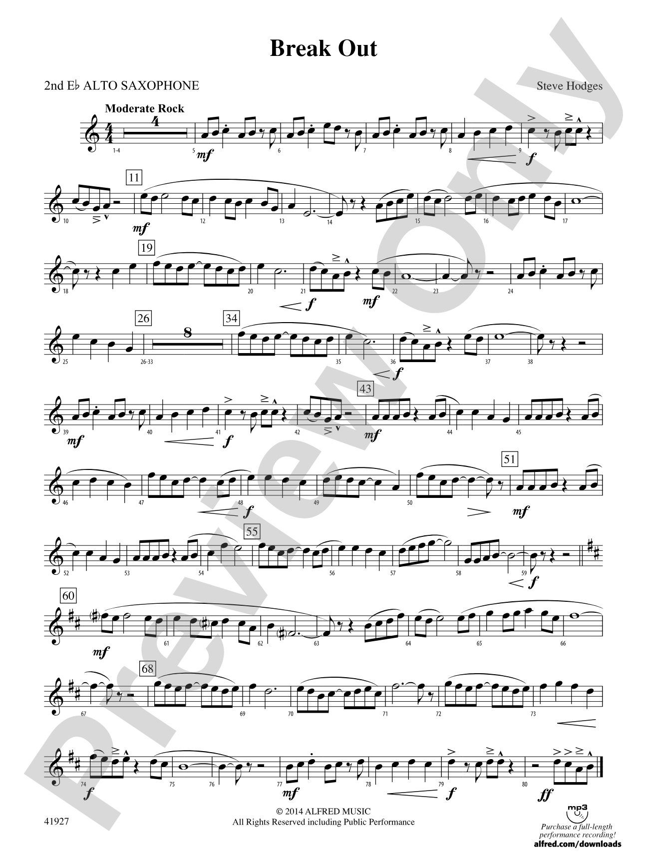 Break Out: 2nd E-flat Alto Saxophone