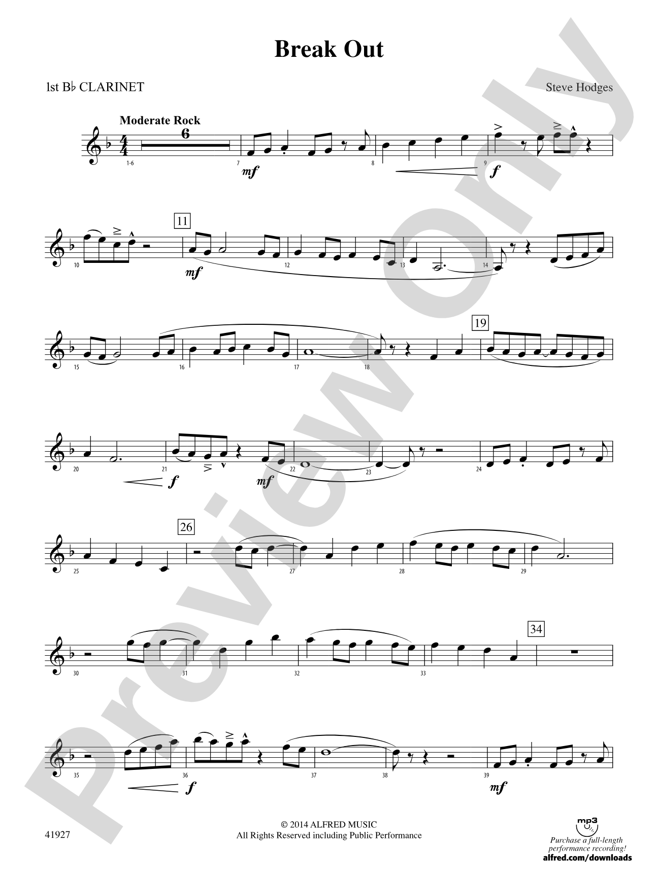 Break Out: 1st B-flat Clarinet