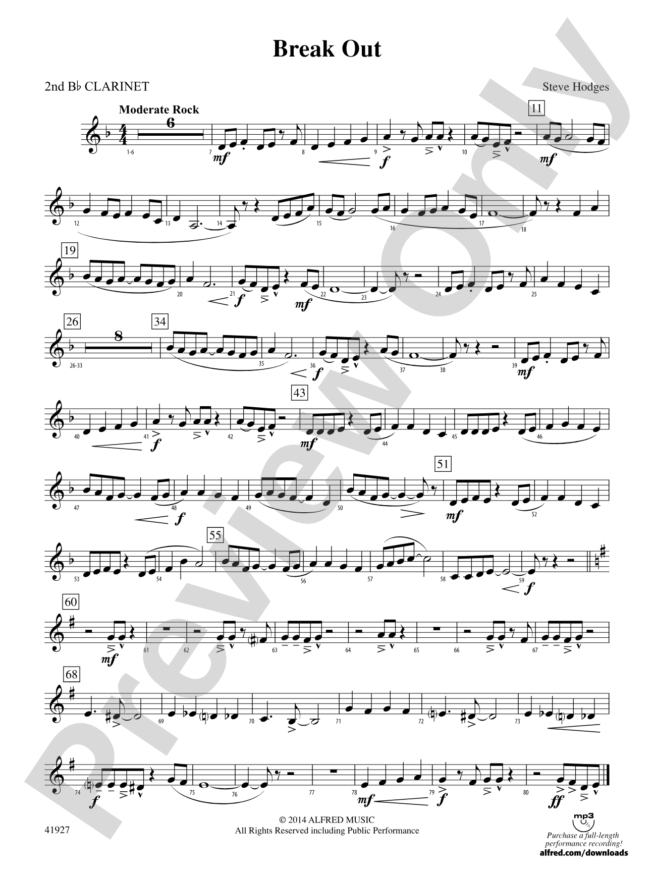 Break Out: 2nd B-flat Clarinet