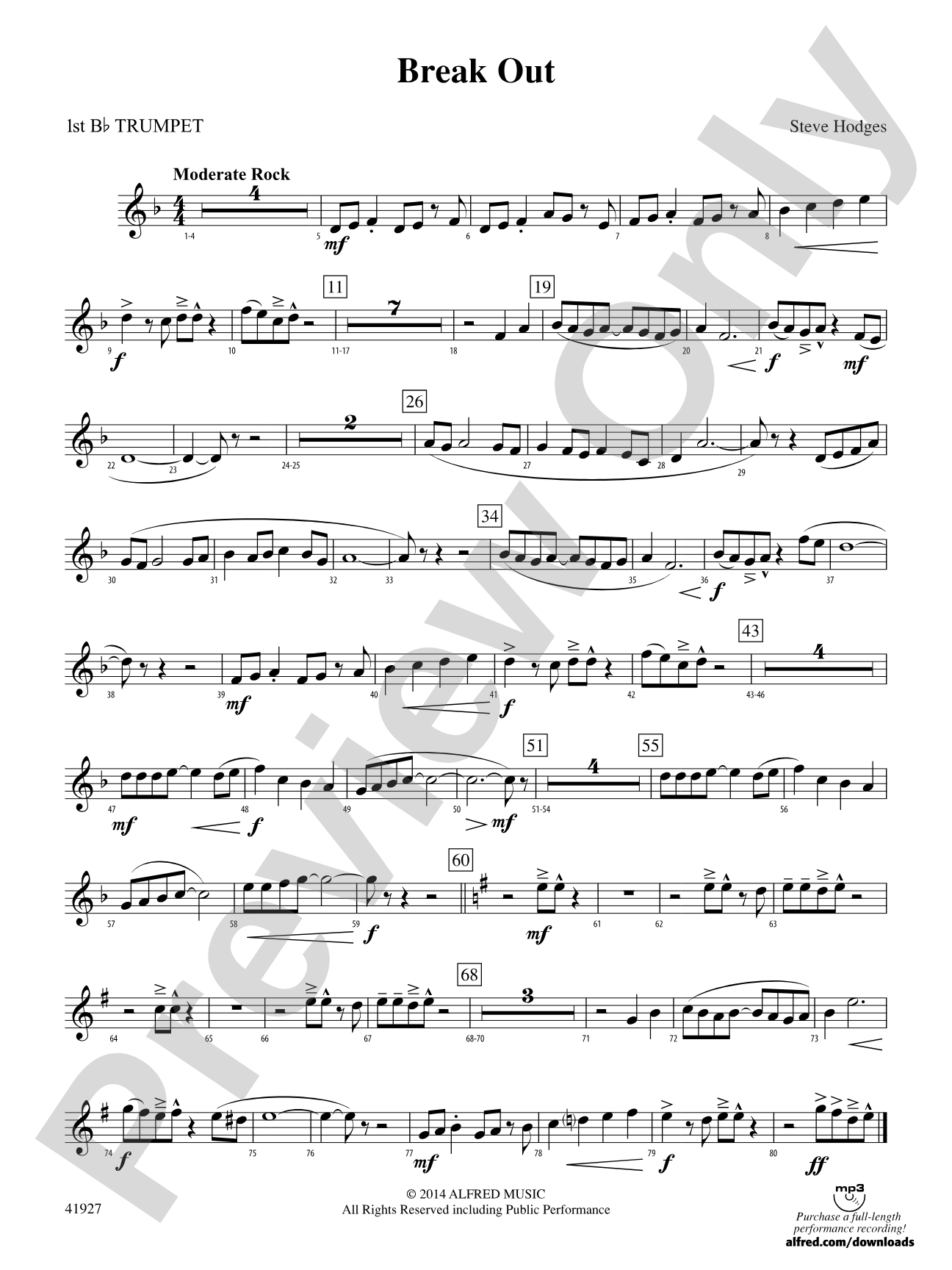 Break Out: 1st B-flat Trumpet