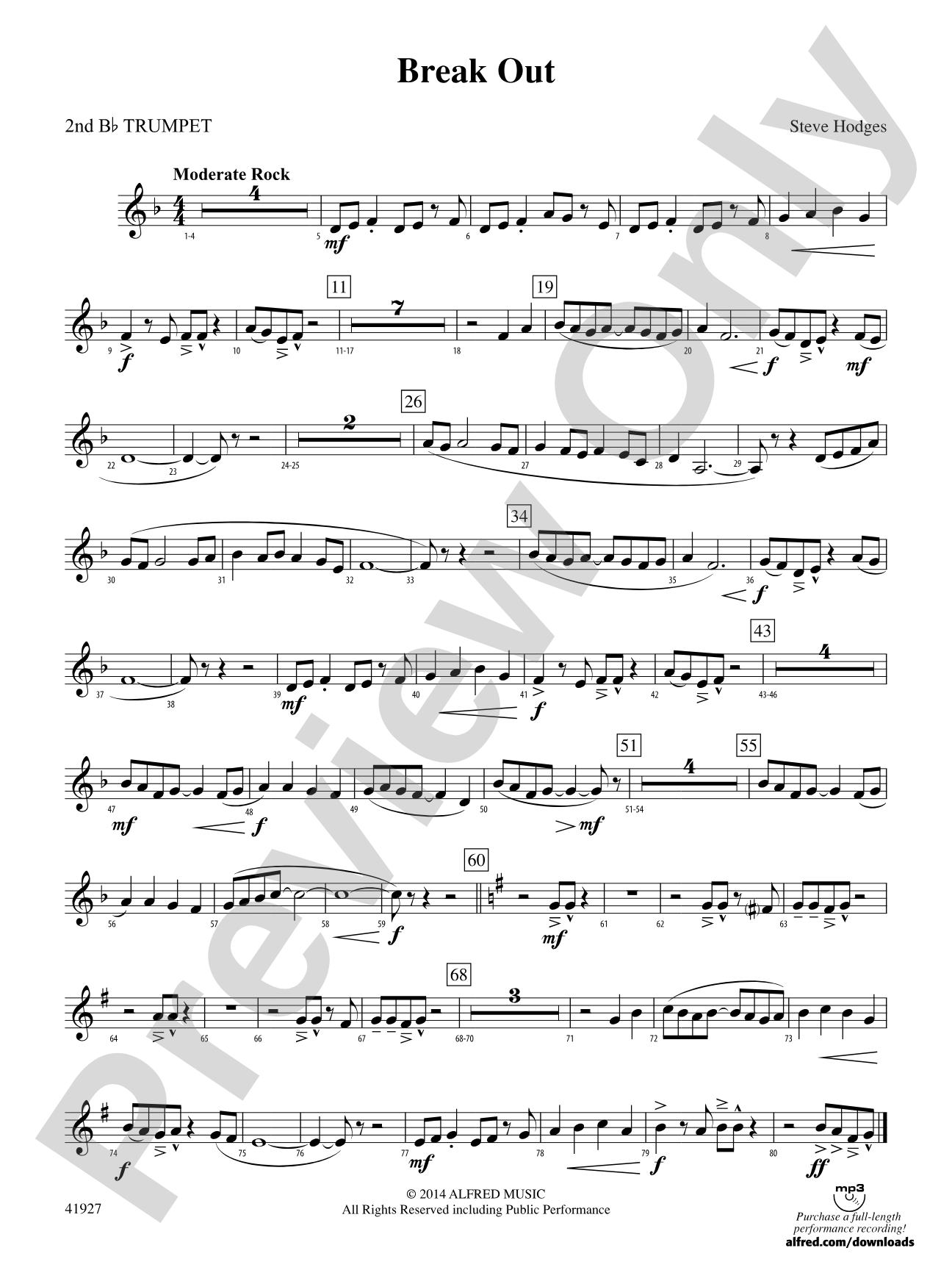 Break Out: 2nd B-flat Trumpet