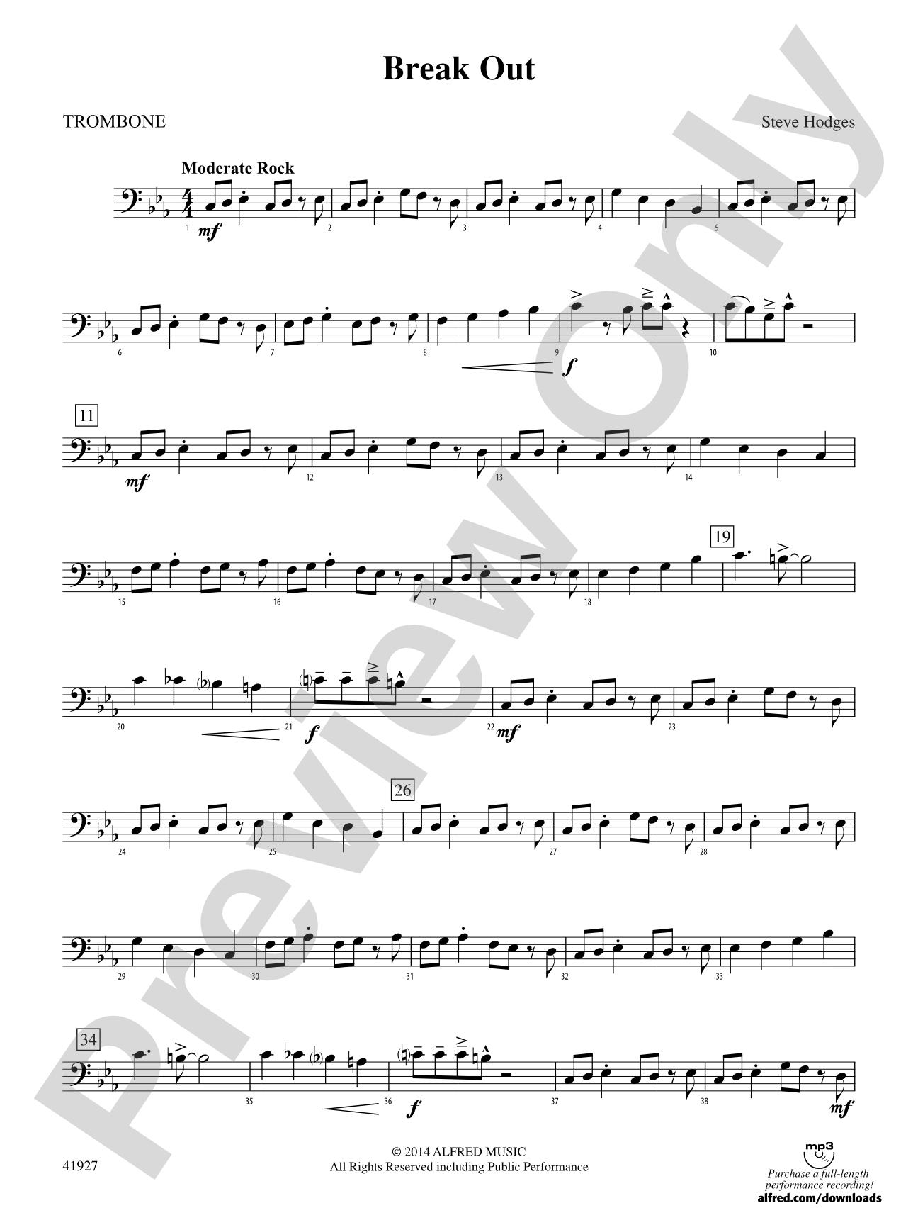 Break Out: 1st Trombone