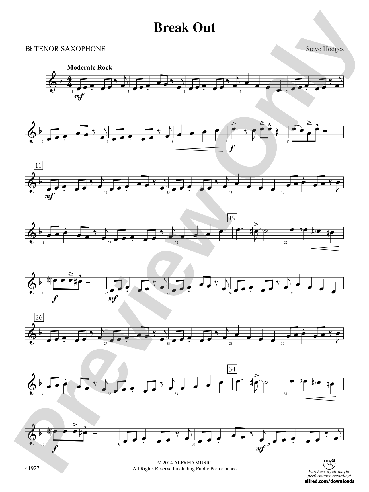 Break Out: B-flat Tenor Saxophone