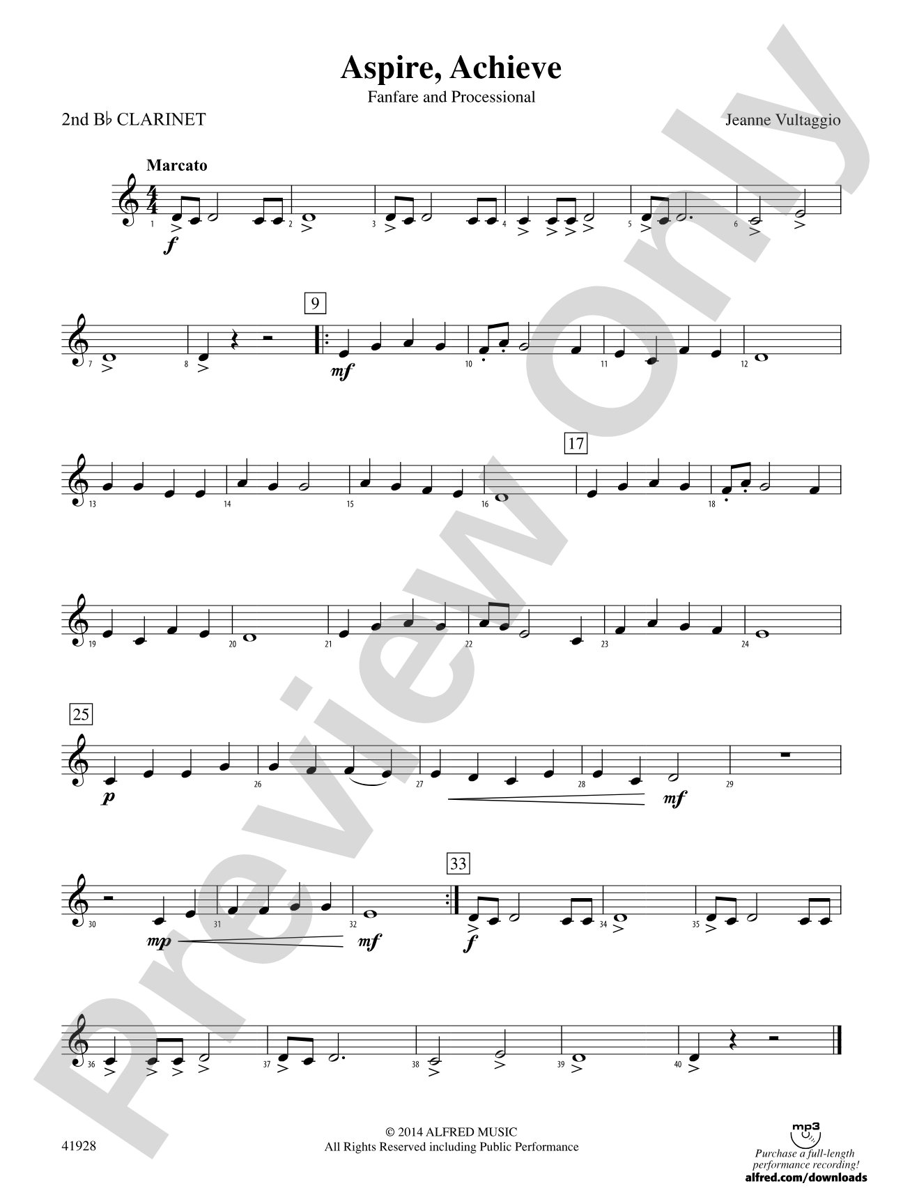 Aspire, Achieve: 2nd B-flat Clarinet