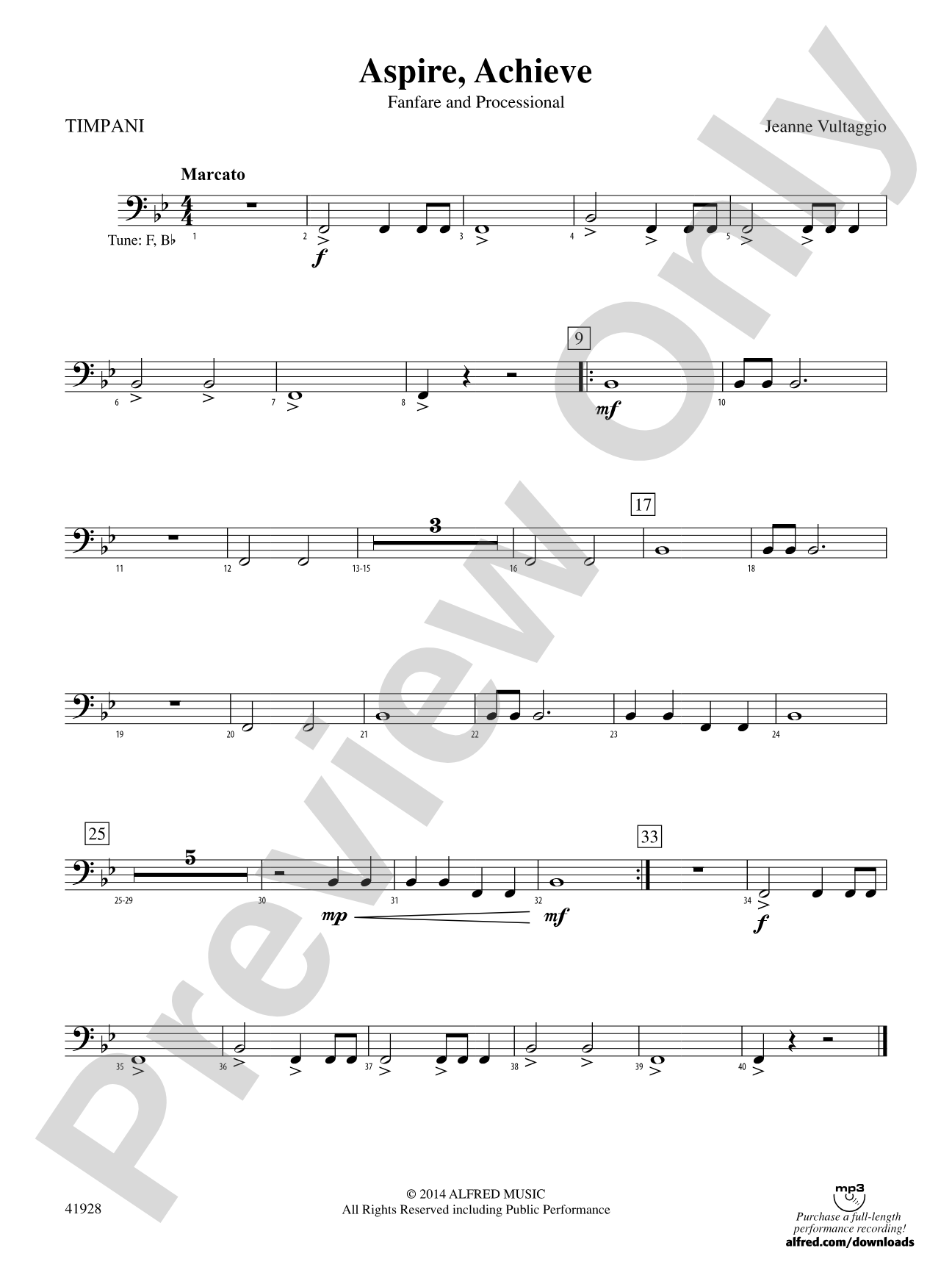 Aspire, Achieve: Timpani