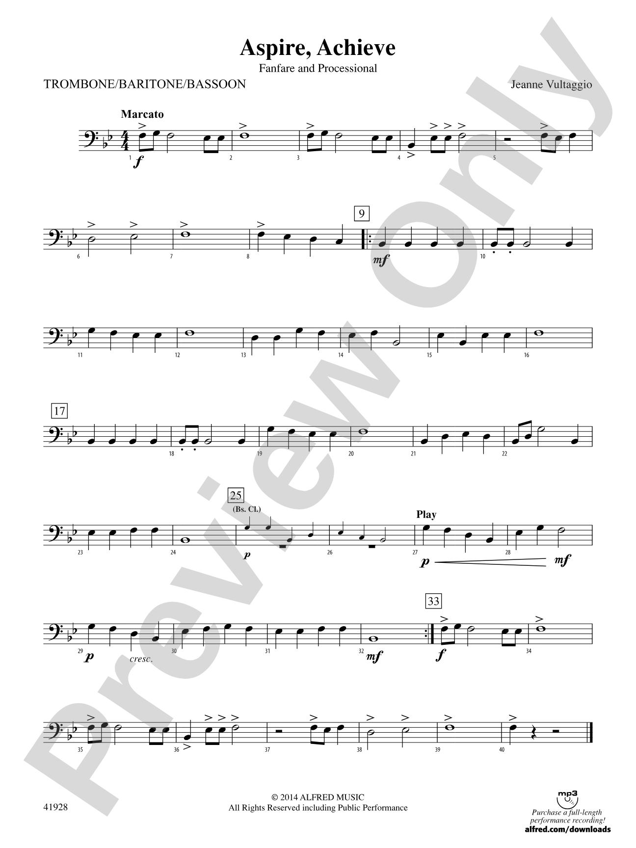 Aspire, Achieve: 1st Trombone
