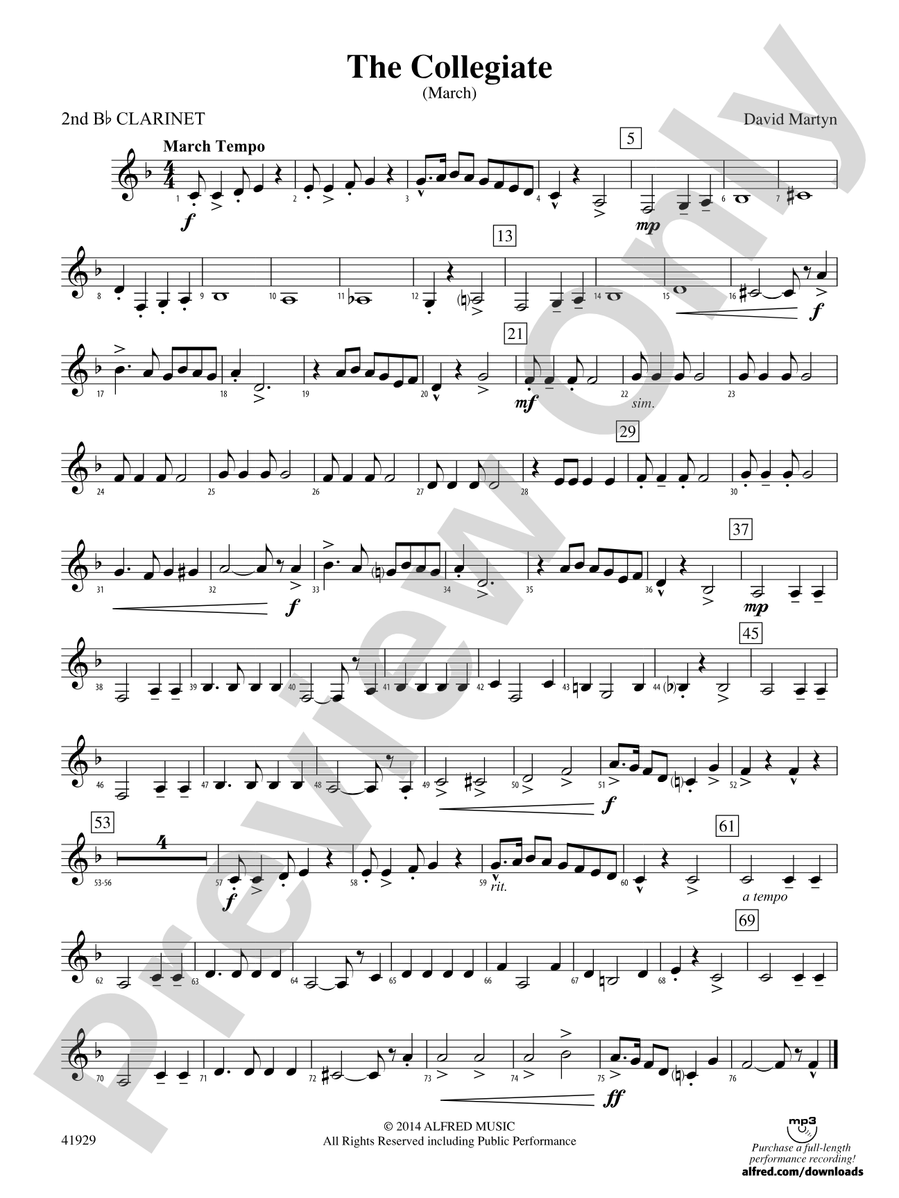 The Collegiate: 2nd B-flat Clarinet