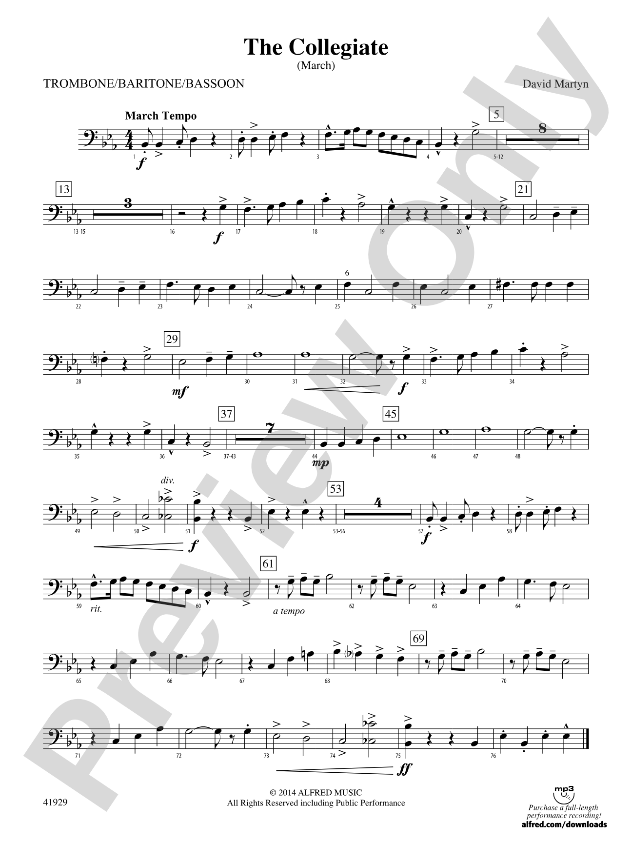 The Collegiate: 1st Trombone