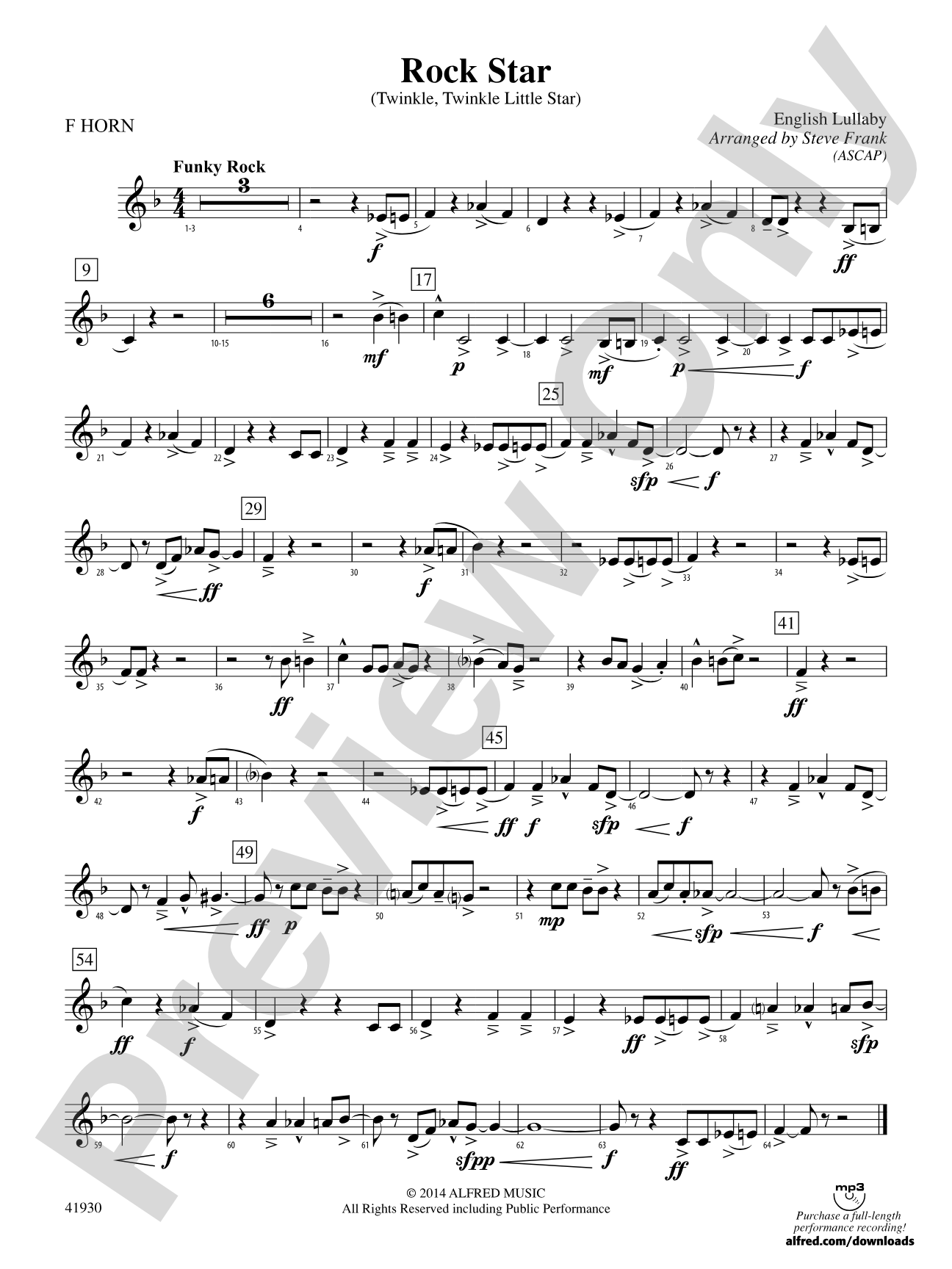 Rock Star: 1st F Horn