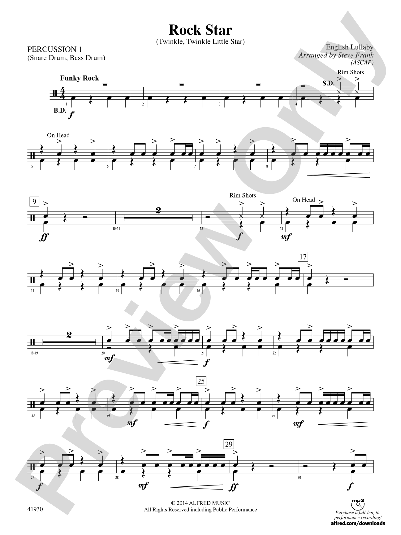 Rock Star: 1st Percussion