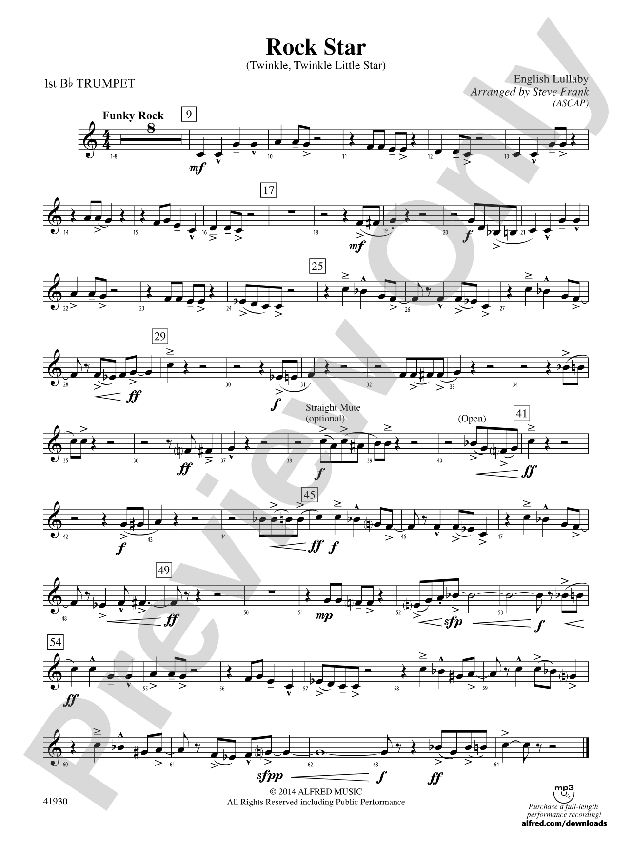 Rock Star: 1st B-flat Trumpet
