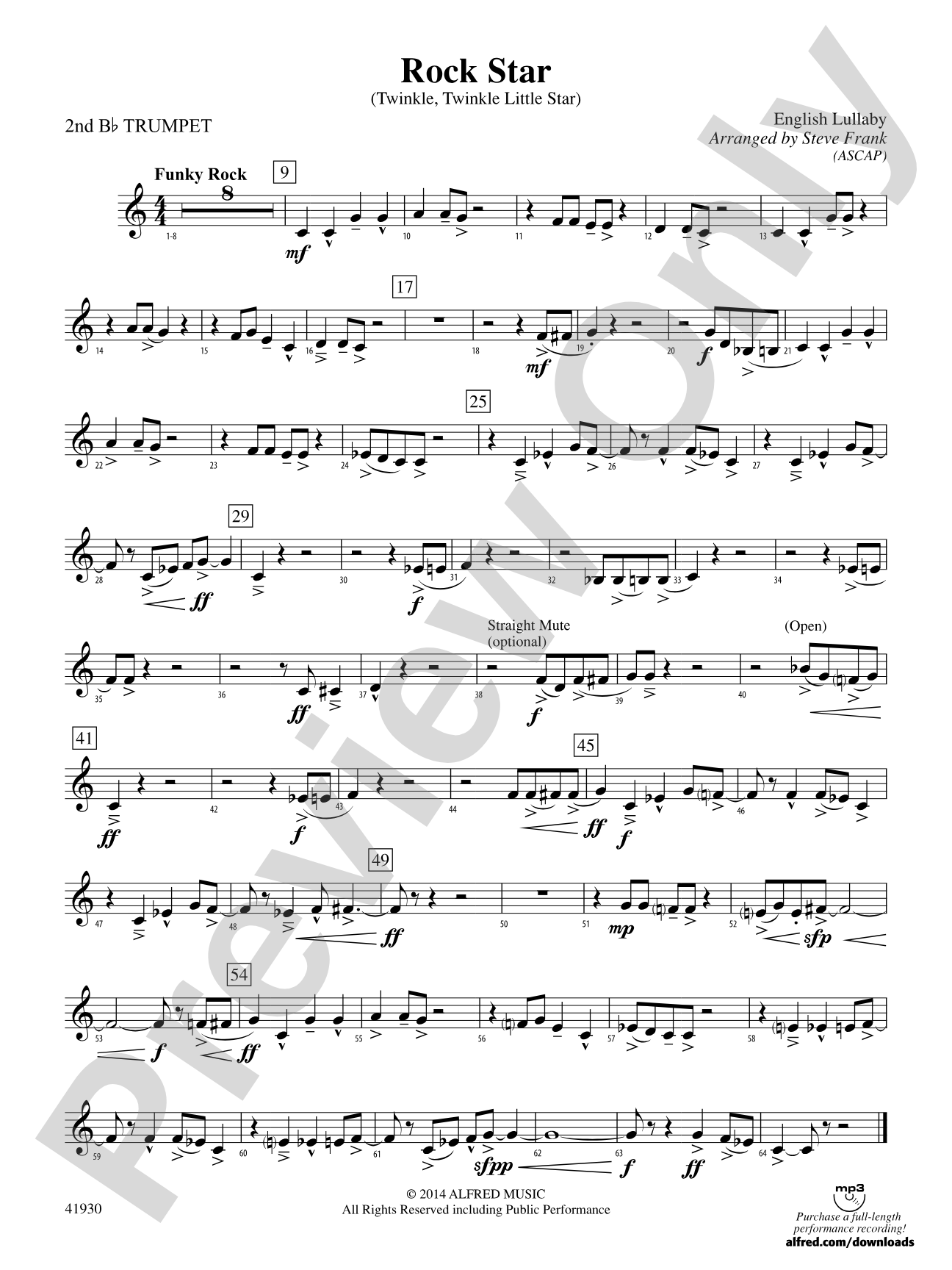 Rock Star: 2nd B-flat Trumpet