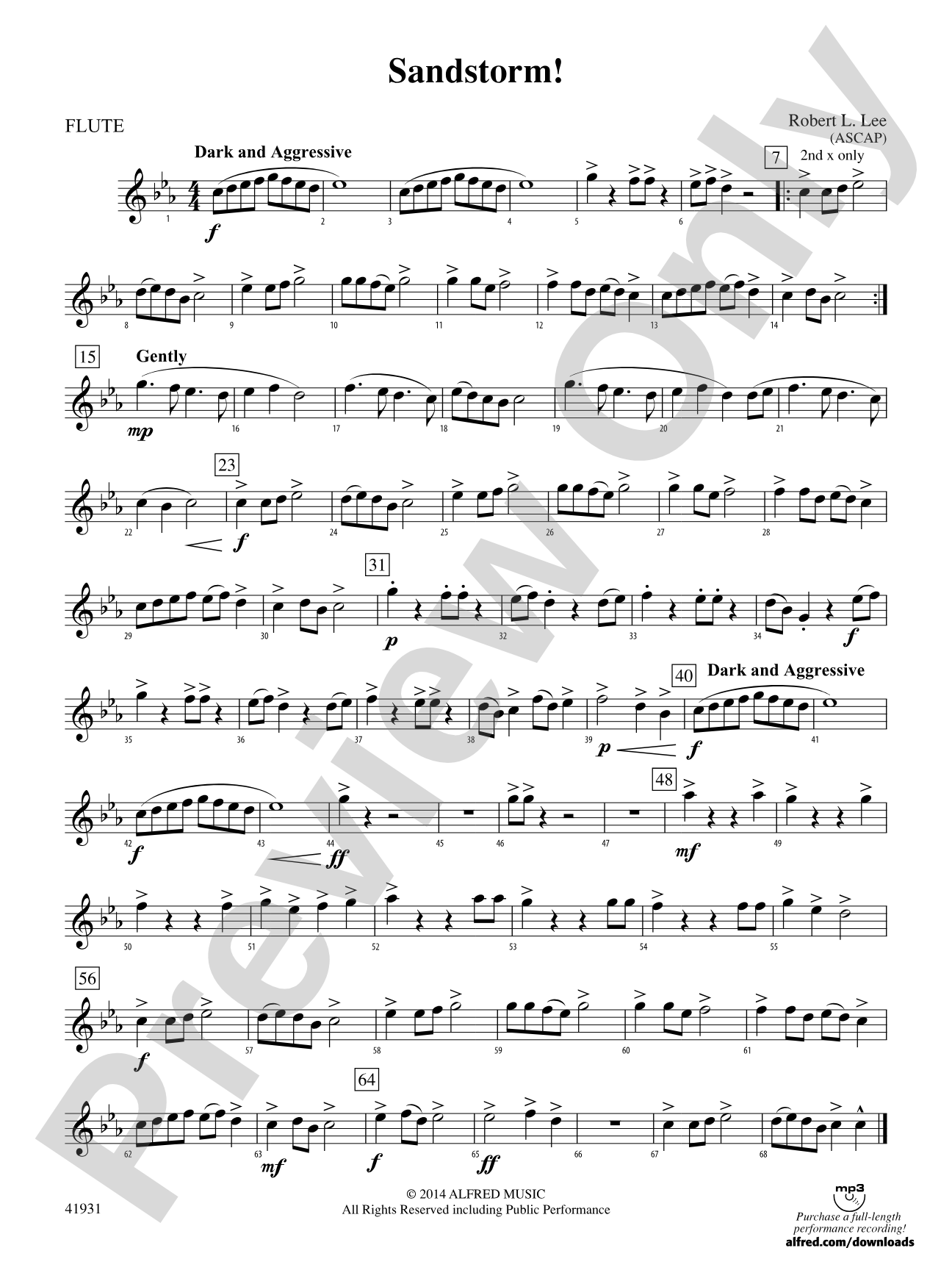 Sandstorm!: Flute