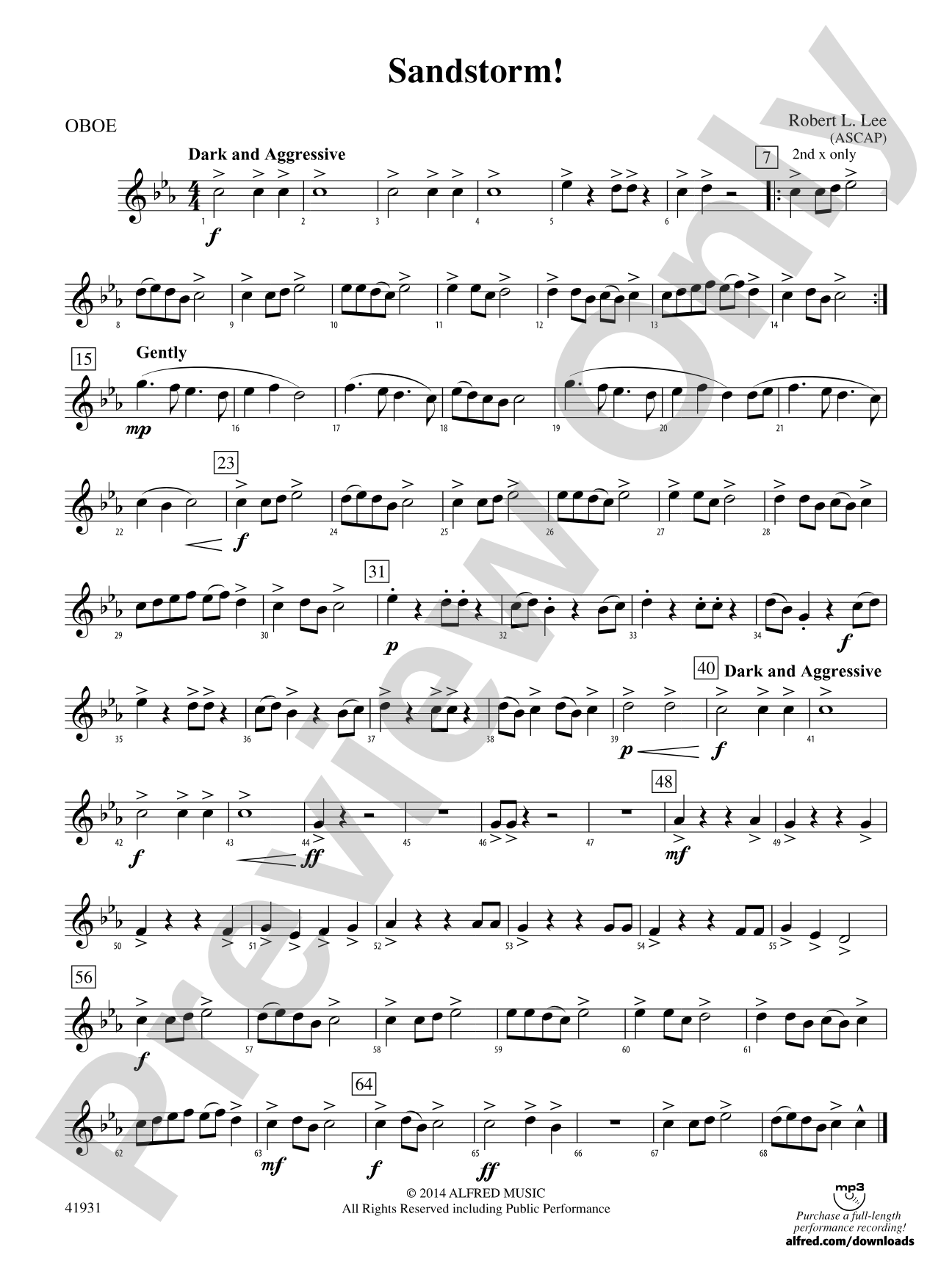Sandstorm!: Oboe