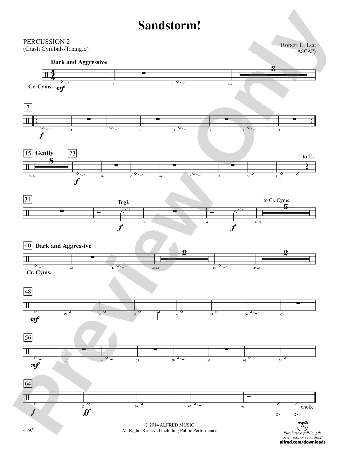 Sandstorm!: 2nd Percussion