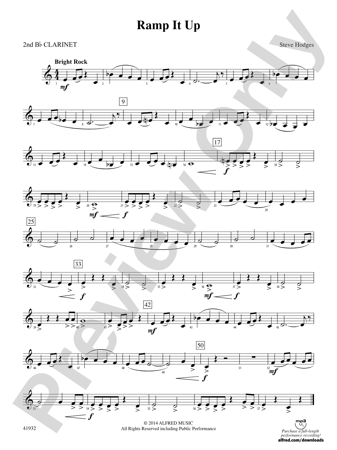 Ramp It Up: 2nd B-flat Clarinet