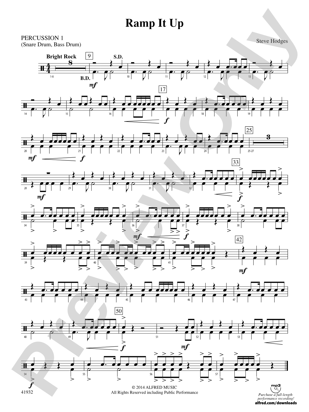Ramp It Up: 1st Percussion