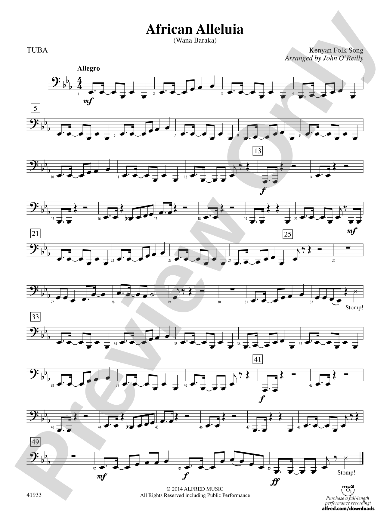 African Alleluia: Tuba