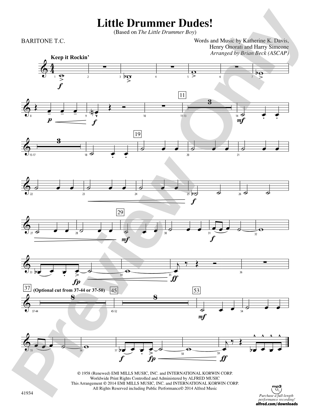 Little Drummer Dudes!: Baritone T.C.