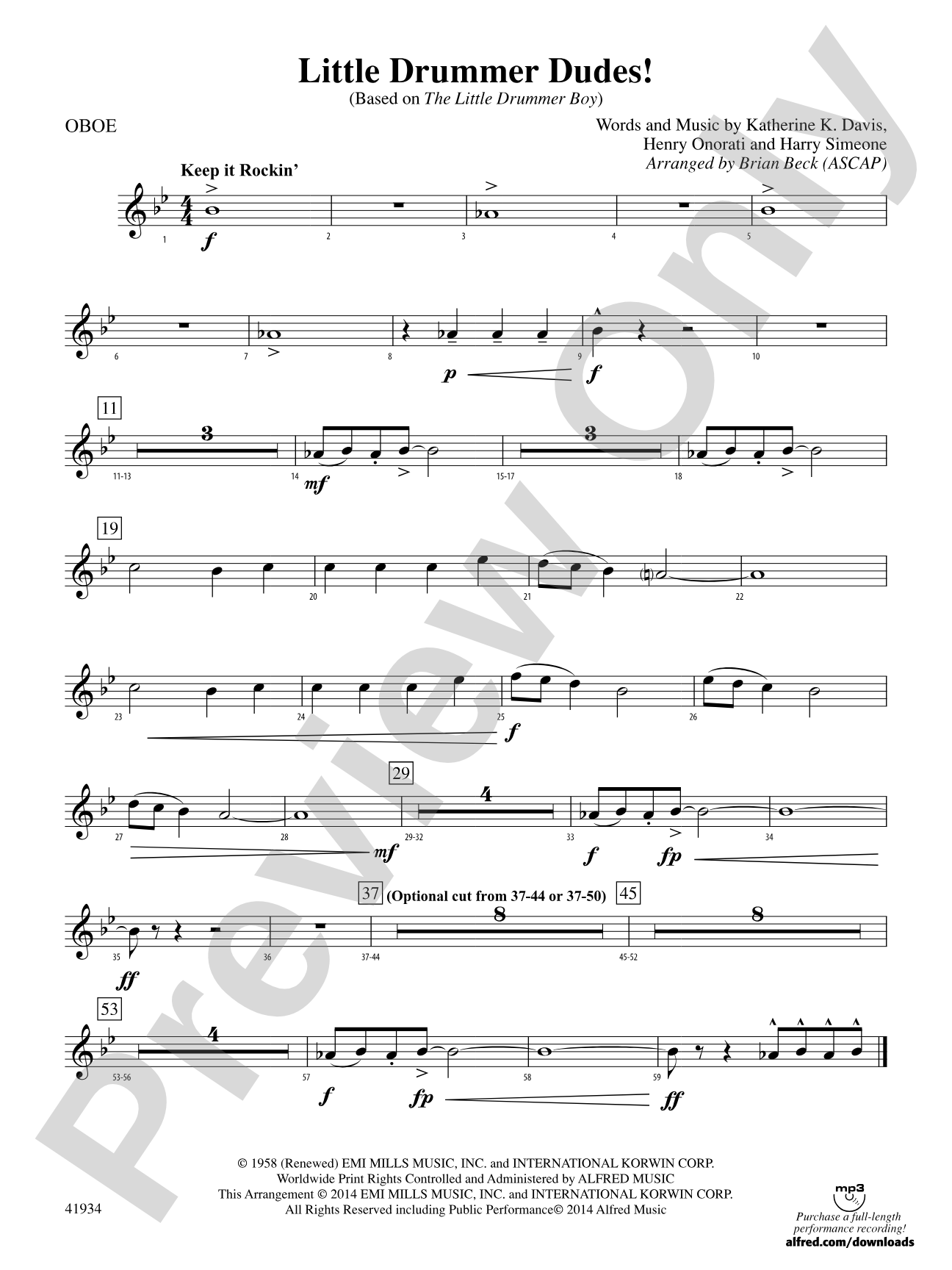 Little Drummer Dudes!: Oboe