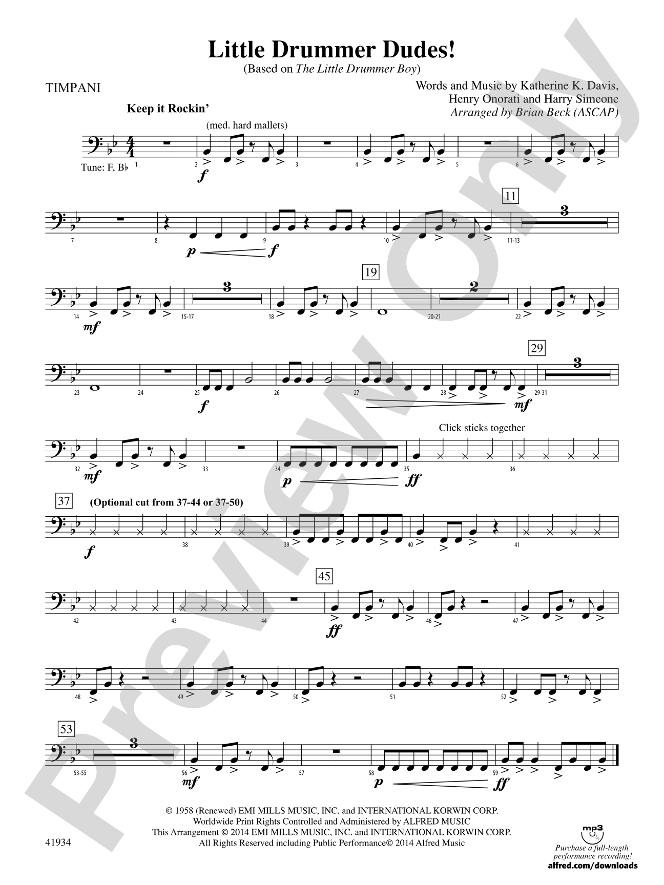 Little Drummer Dudes!: Timpani