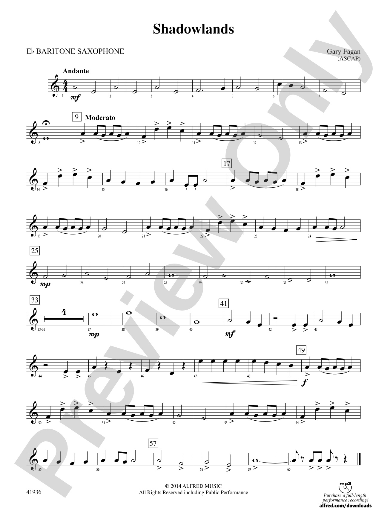 Shadowlands: E-flat Baritone Saxophone