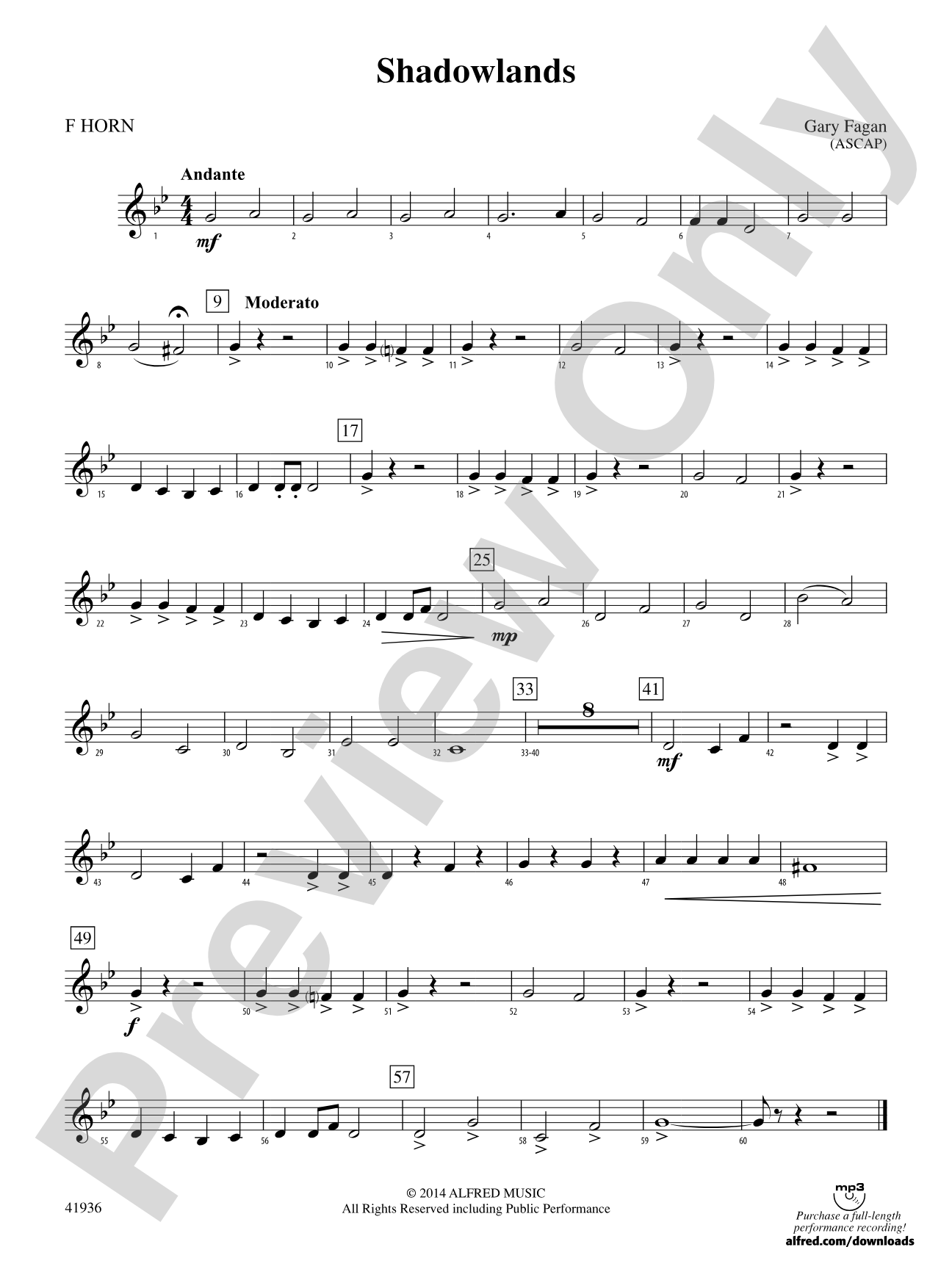 Shadowlands: 1st F Horn