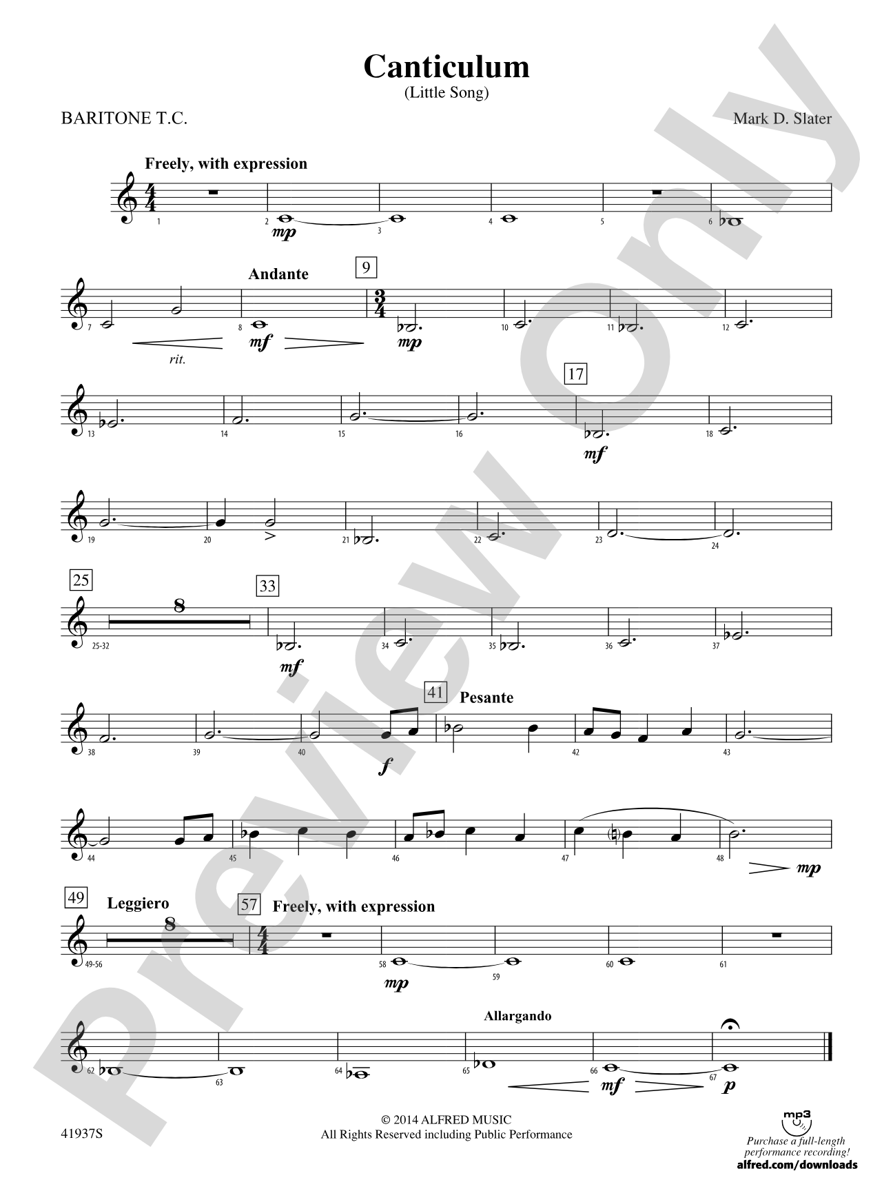 Canticulum: Baritone T.C.