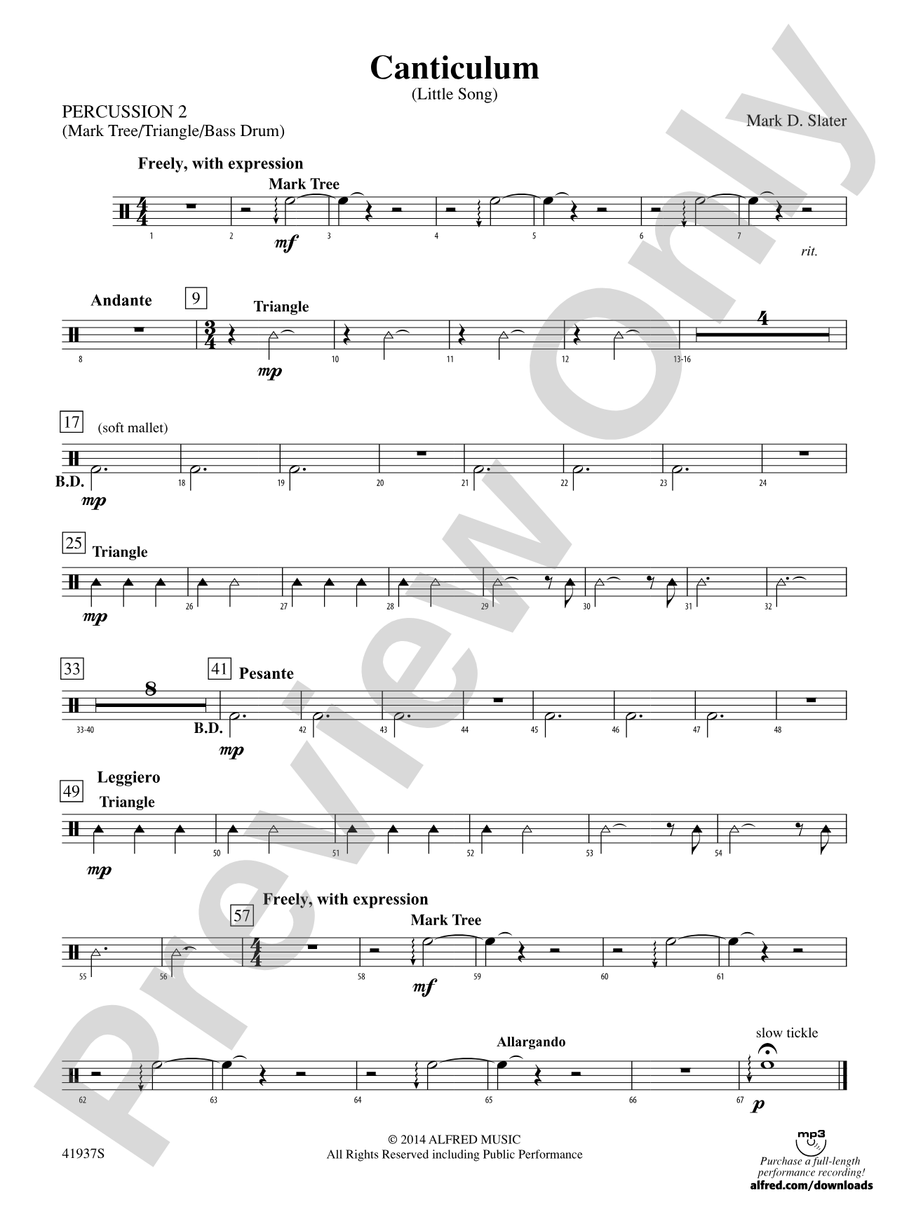 Canticulum: 2nd Percussion