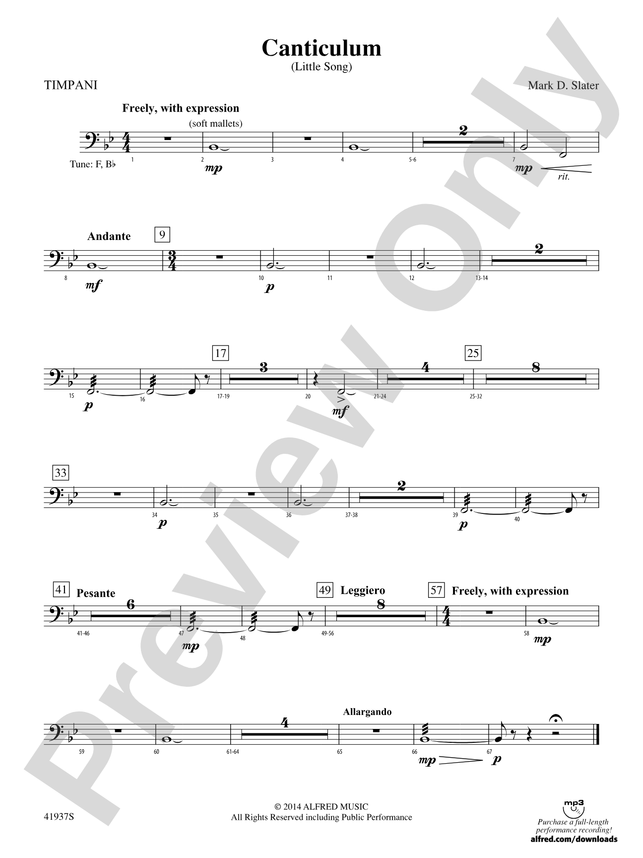 Canticulum: Timpani