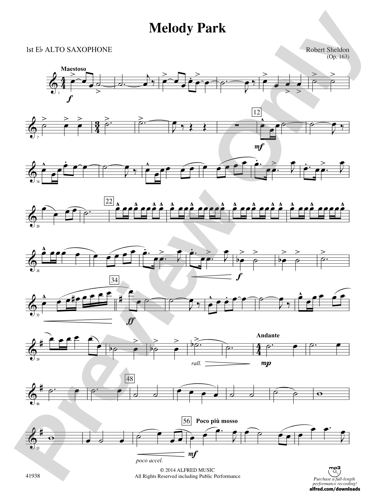 Melody Park: E-flat Alto Saxophone