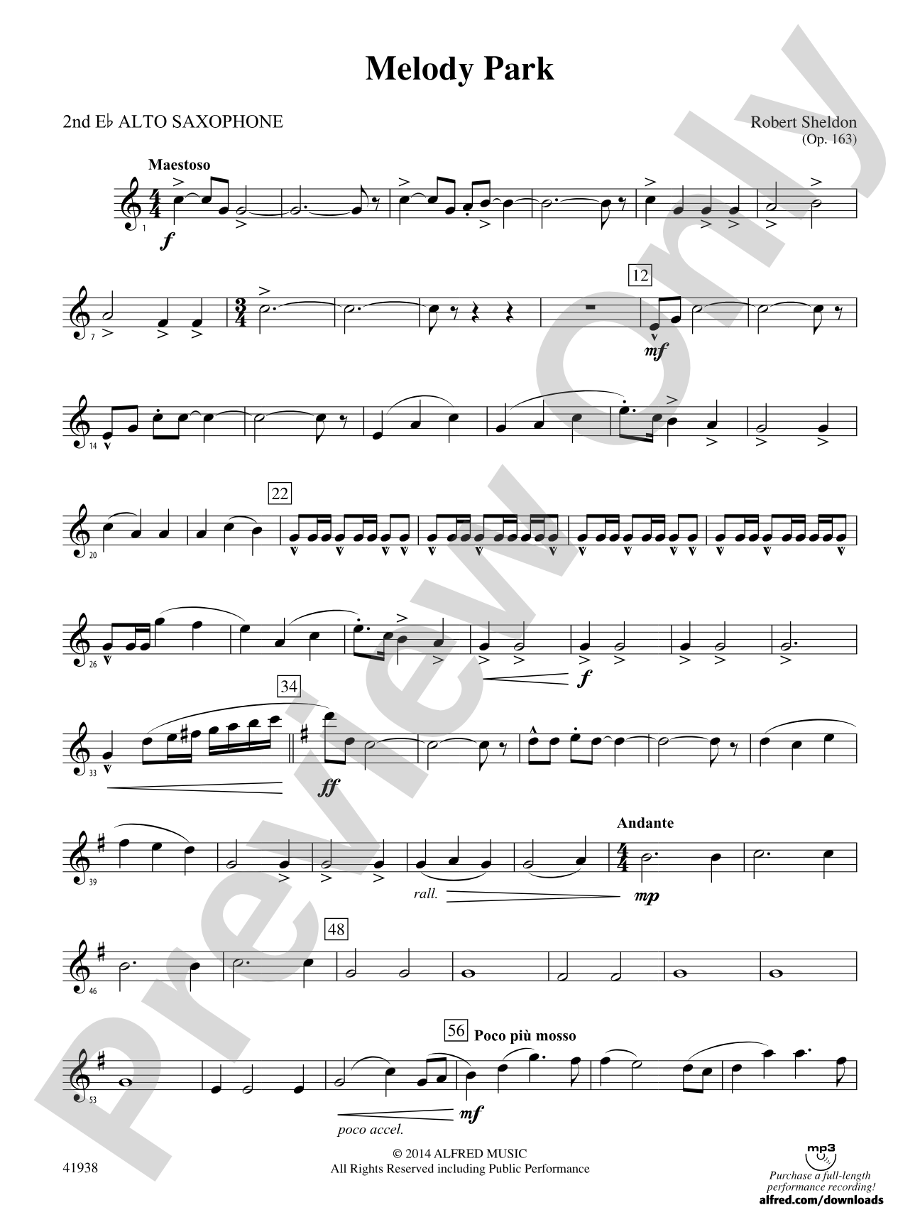 Melody Park: 2nd E-flat Alto Saxophone
