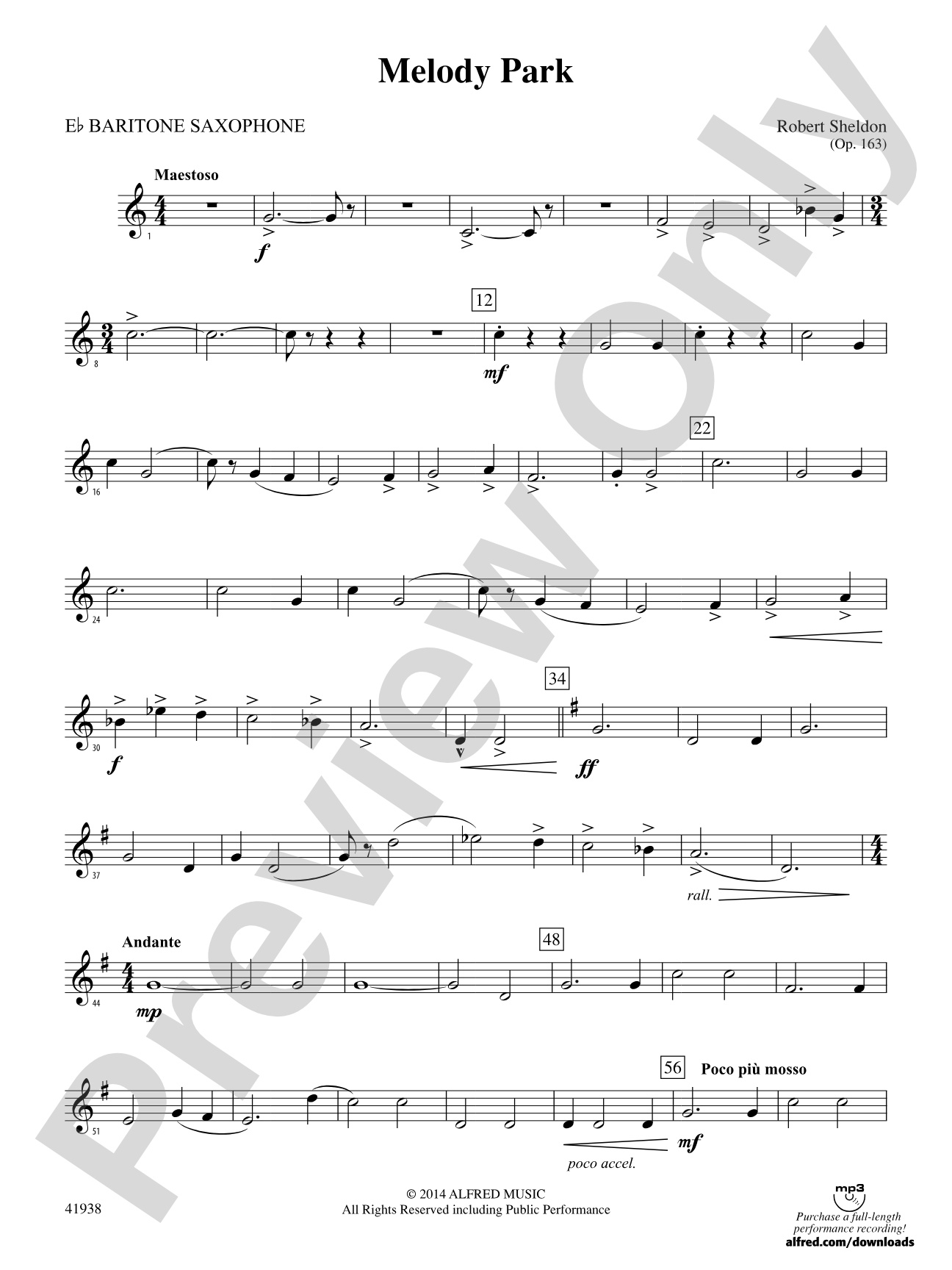 Melody Park: E-flat Baritone Saxophone