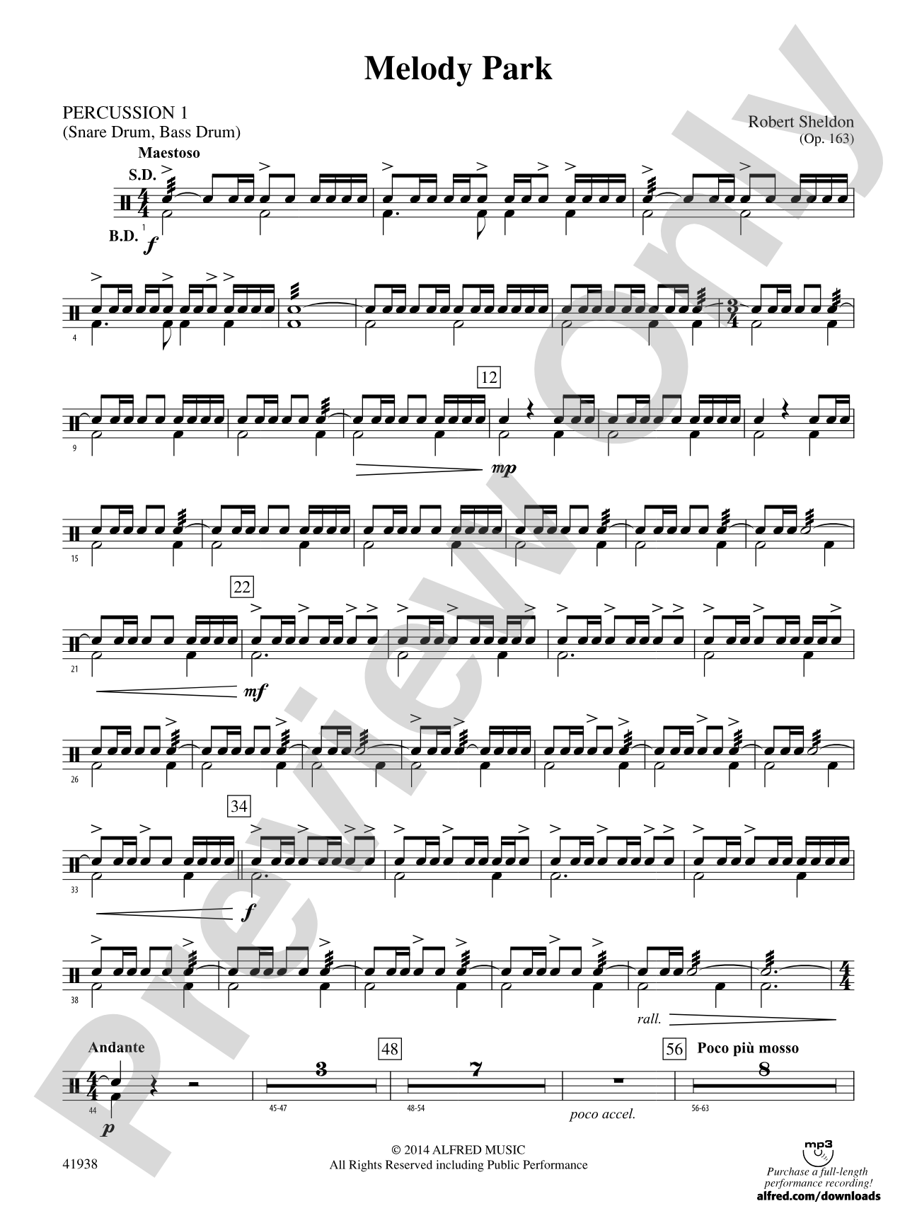 Melody Park: 1st Percussion
