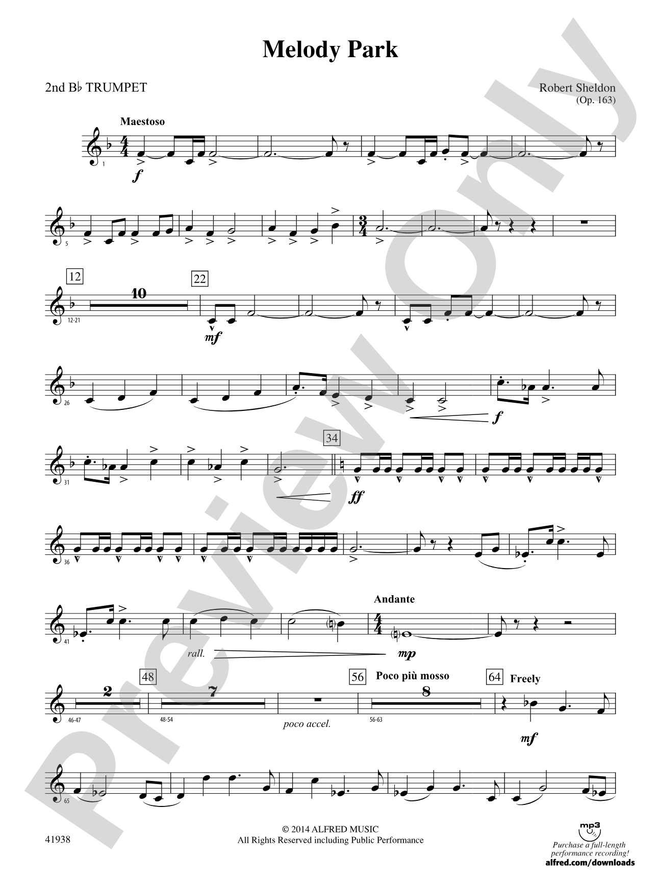 Melody Park: 2nd B-flat Trumpet