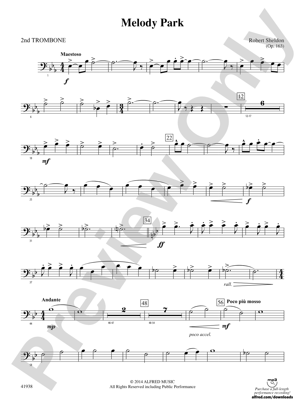 Melody Park: 2nd Trombone