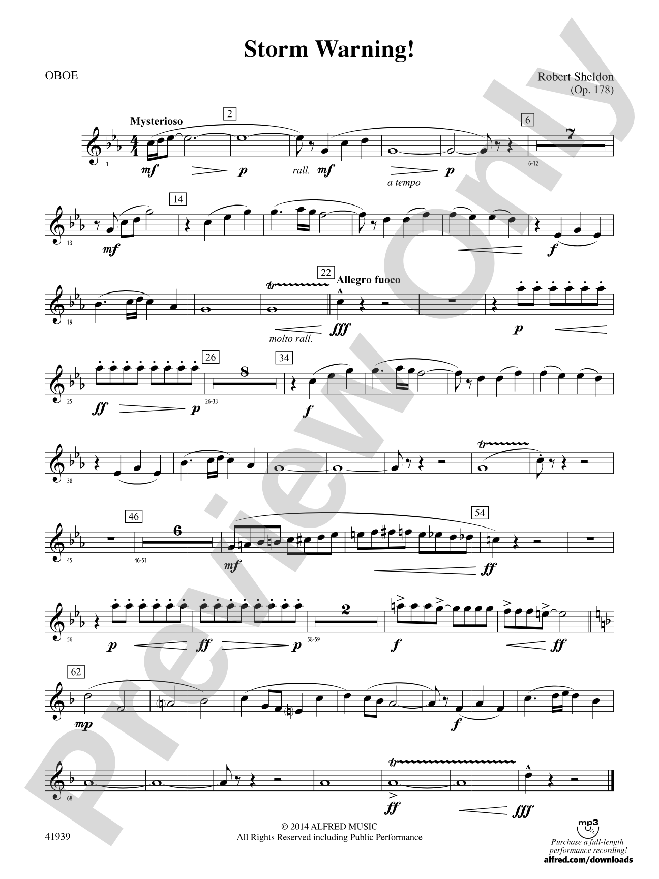 Storm Warning!: Oboe