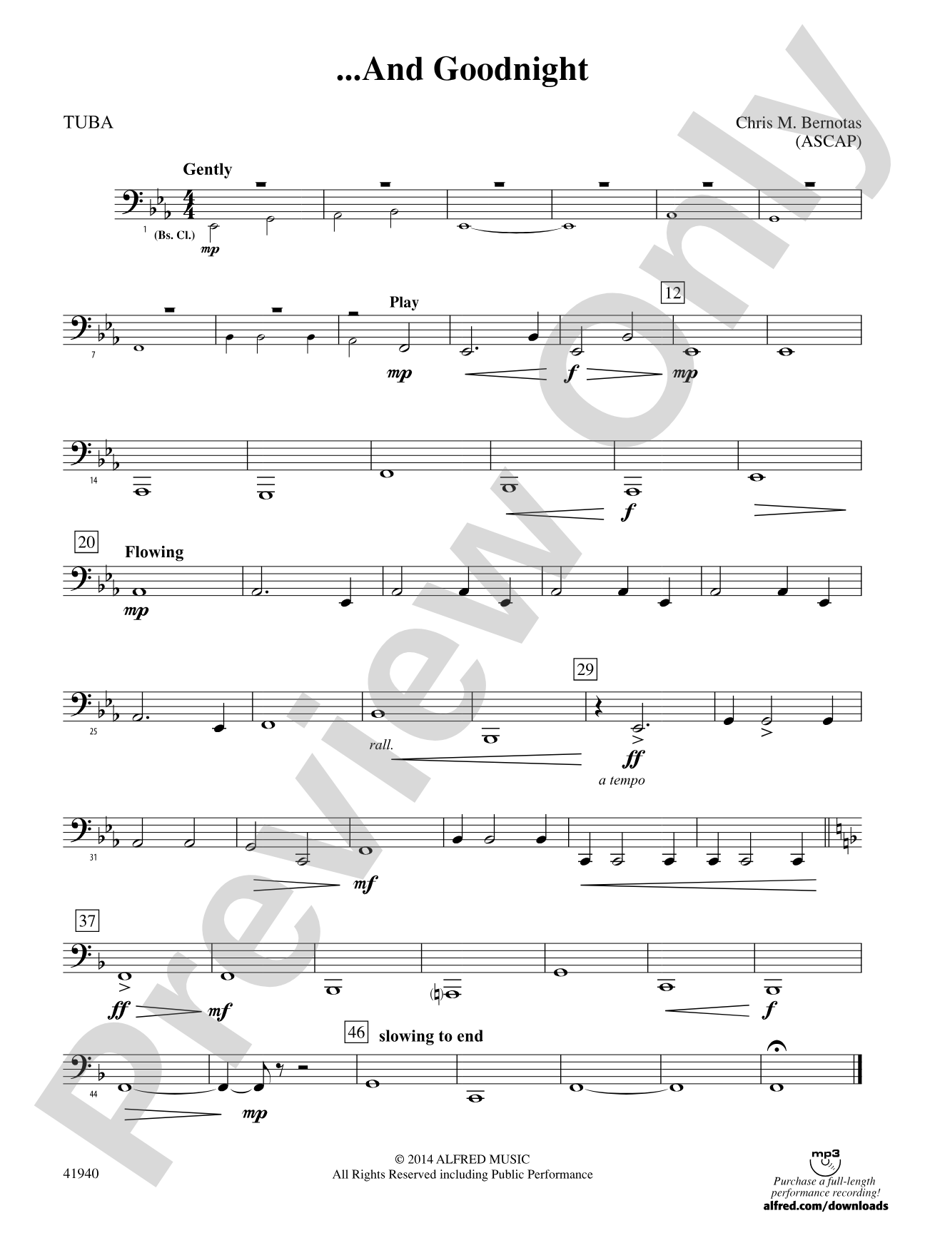 ... And Goodnight: Tuba