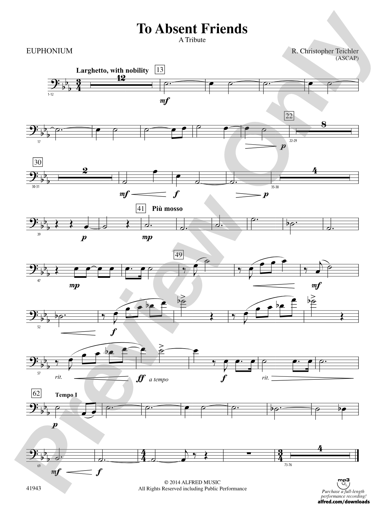 To Absent Friends: Baritone B.C.