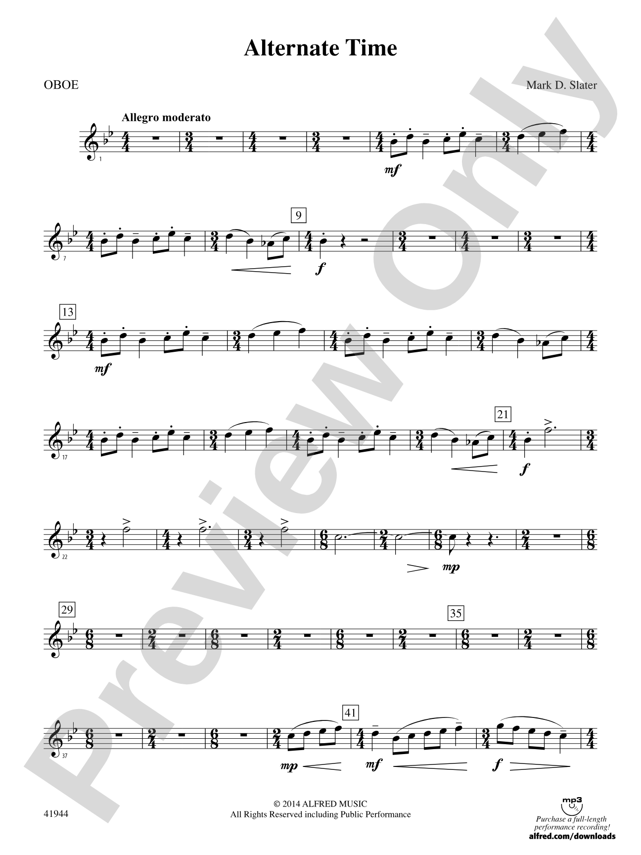 Alternate Time: Oboe