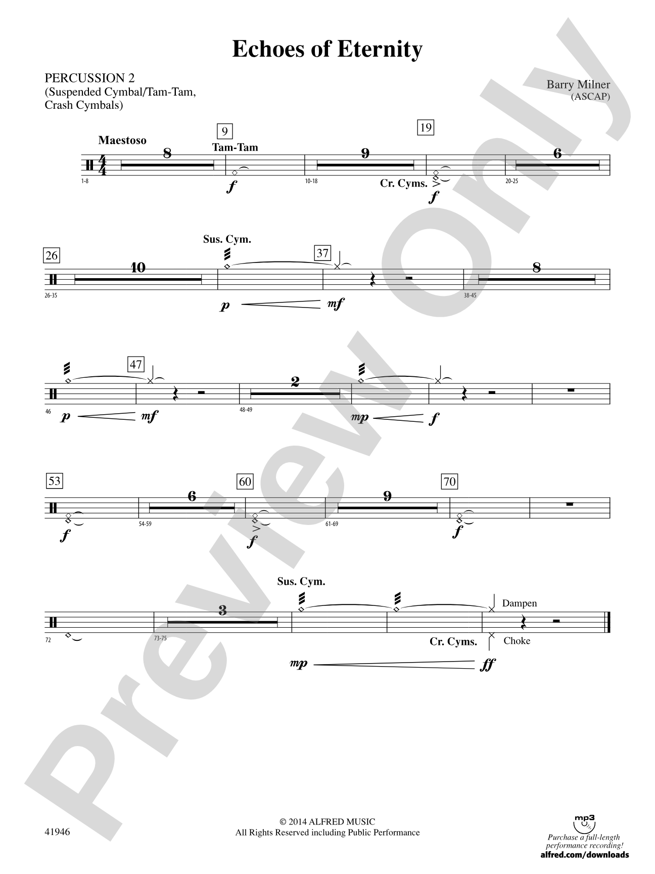 Echoes of Eternity: 2nd Percussion