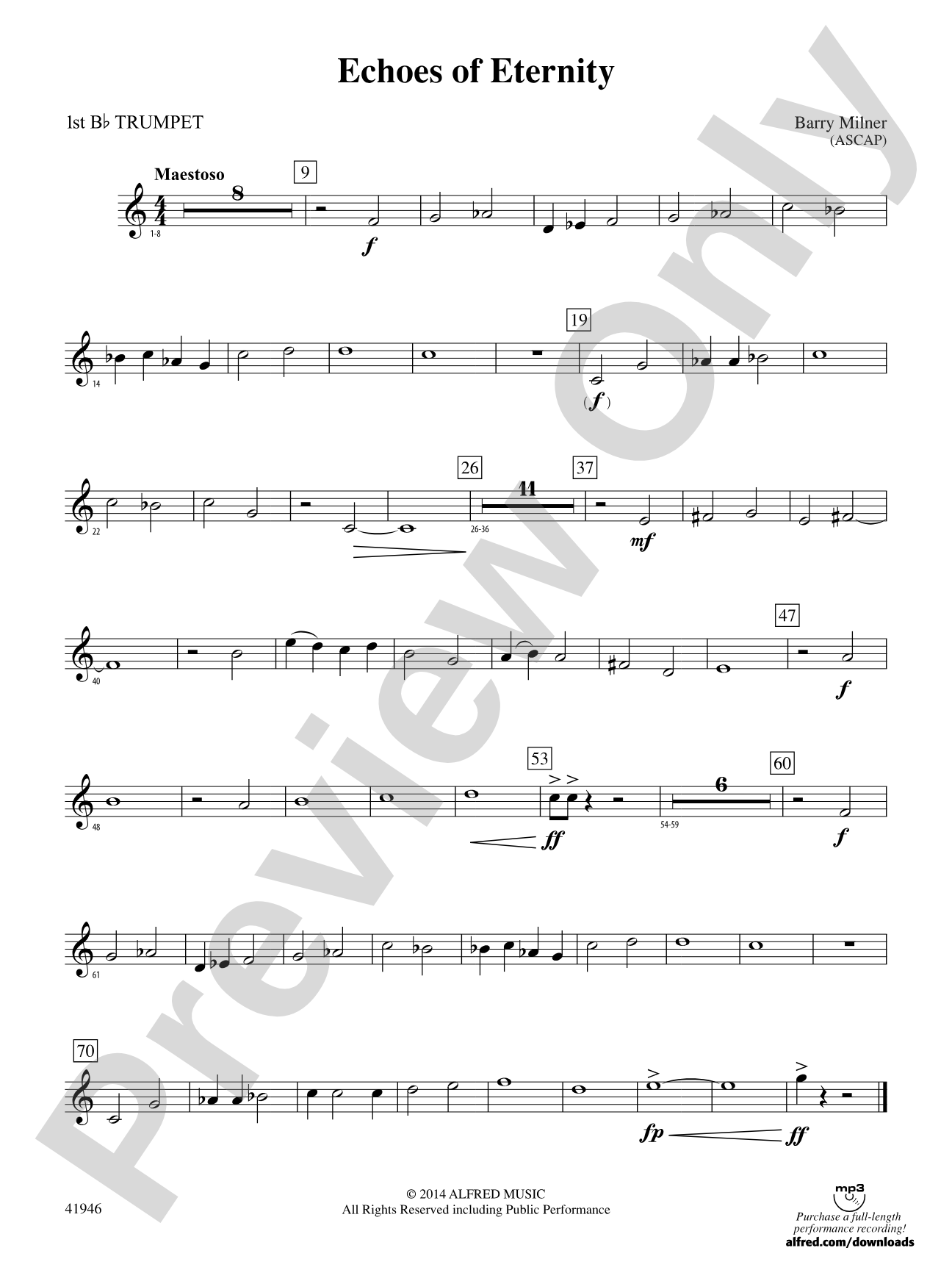 Echoes of Eternity: 1st B-flat Trumpet